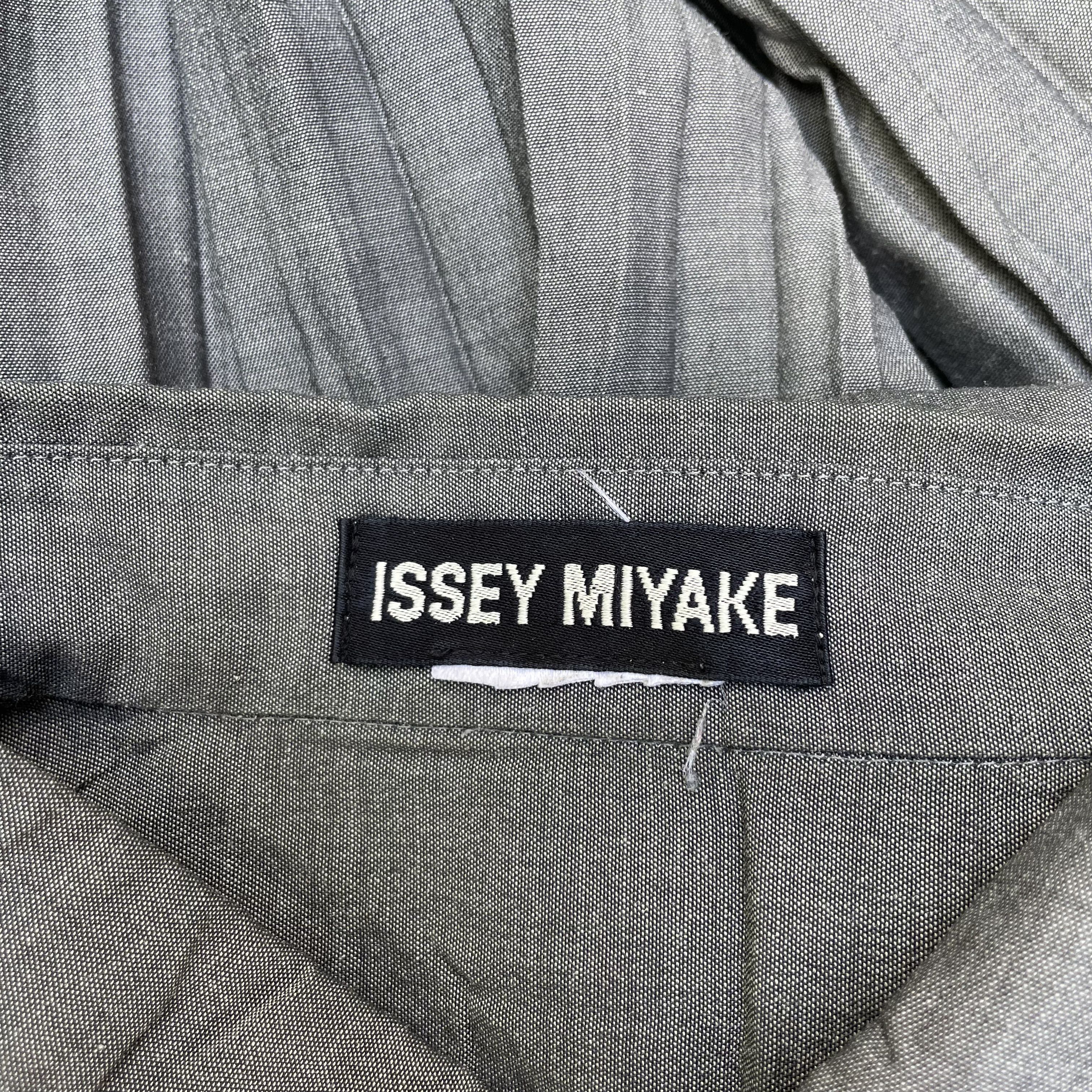 Issey Miyake Issey Miyake Grey Oversized Pleated Shirt Button Up Size US M / EU 48-50 / 2 - 7 Thumbnail