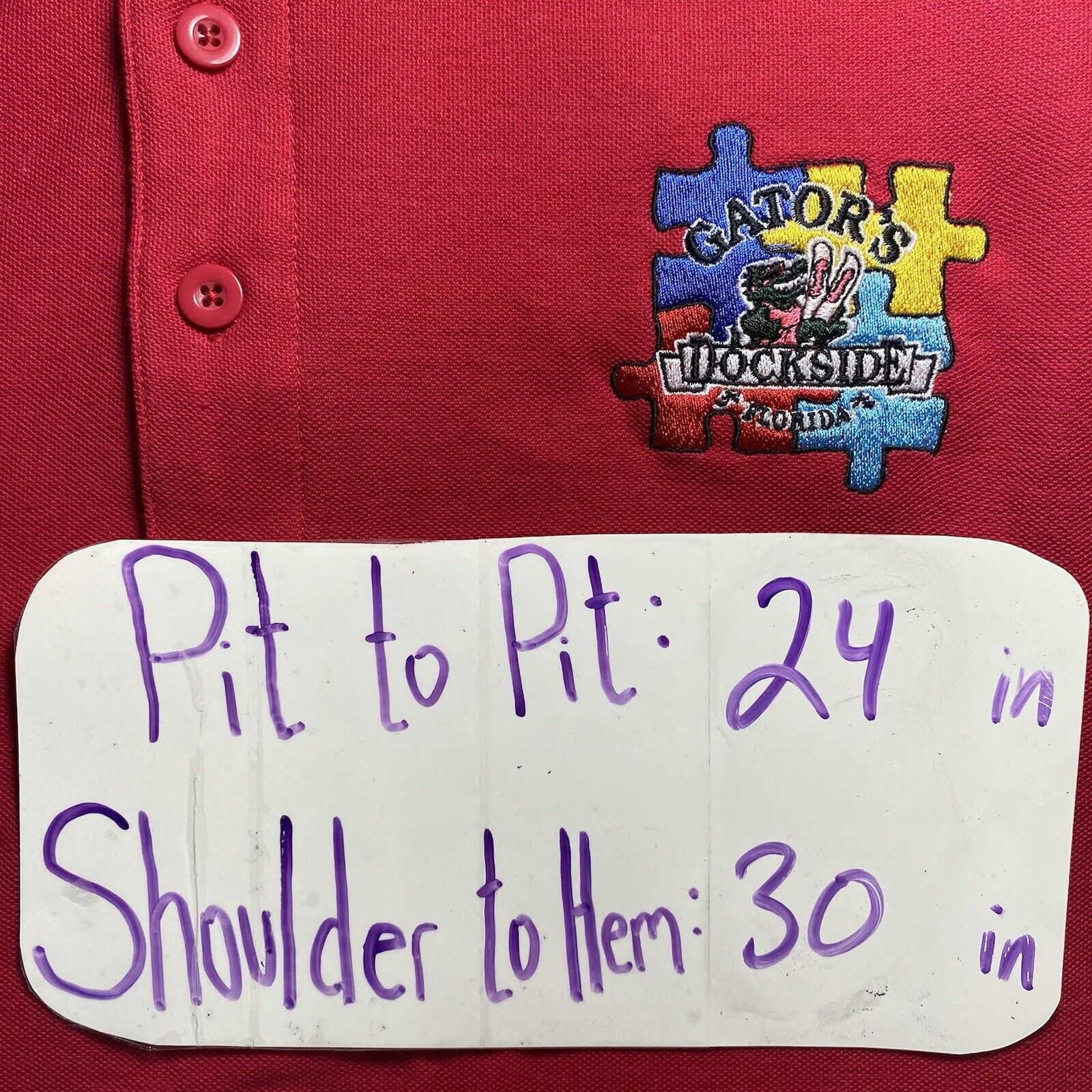 Port Authority Gators Dockside Large Red Employee Work Polo Port Authority Size US L / EU 52-54 / 3 - 12 Thumbnail