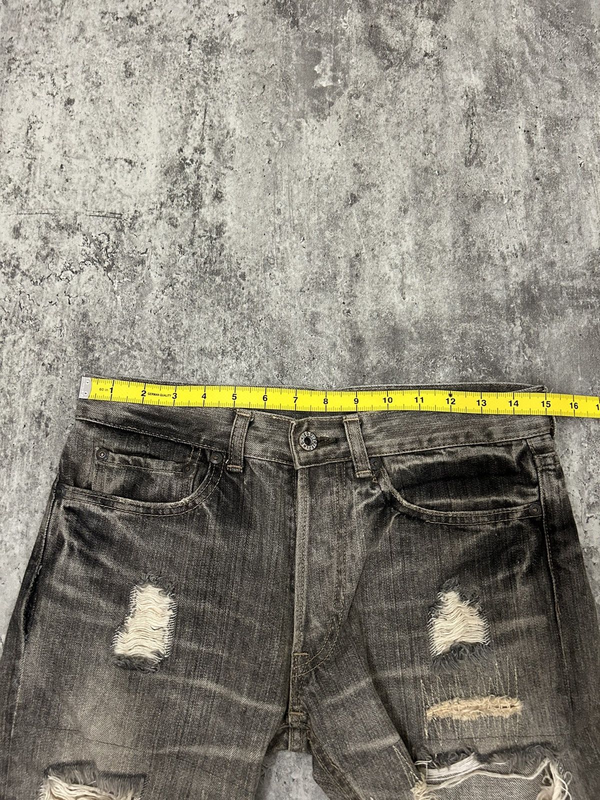 Japanese Brand Ego Tripping Japan Distressed Denim Pants Size US 30 / EU 46 - 18 Thumbnail