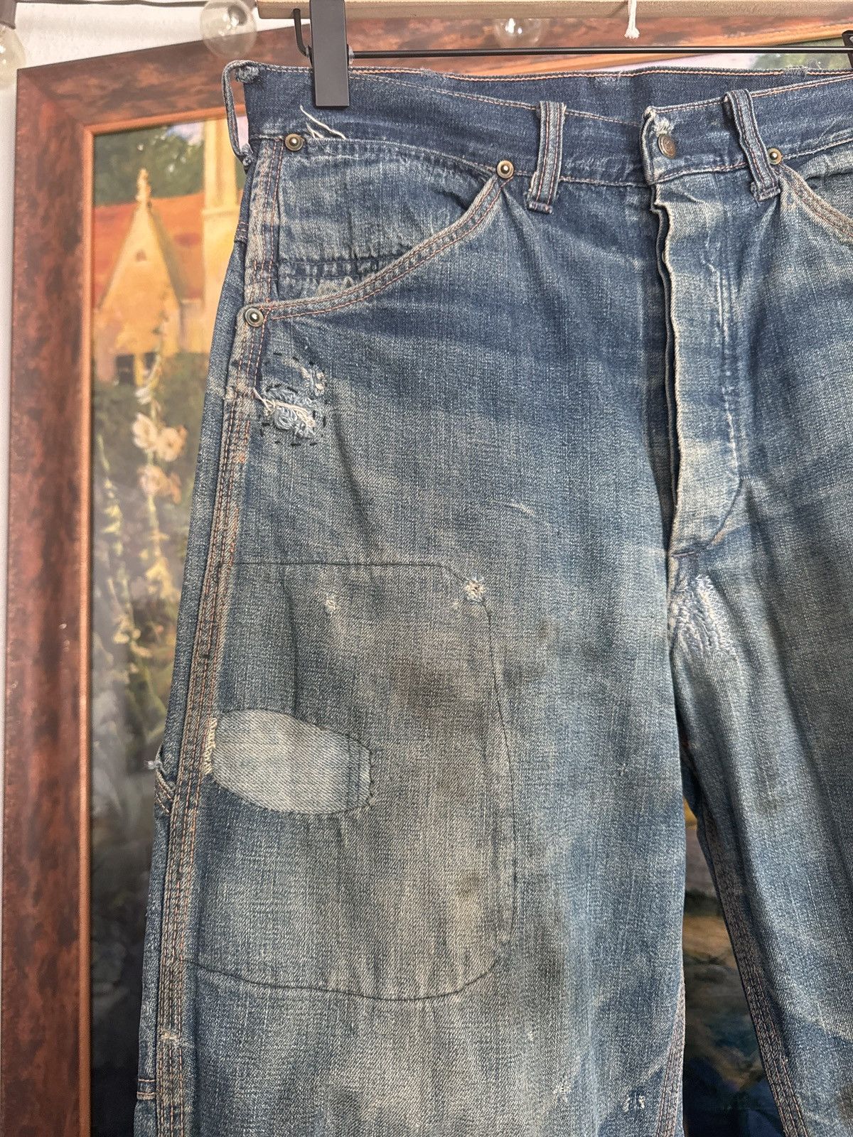 Other 1940s REPAIRED • BUCKLE BACK DENIM Size US 30 / EU 46 - 8 Thumbnail
