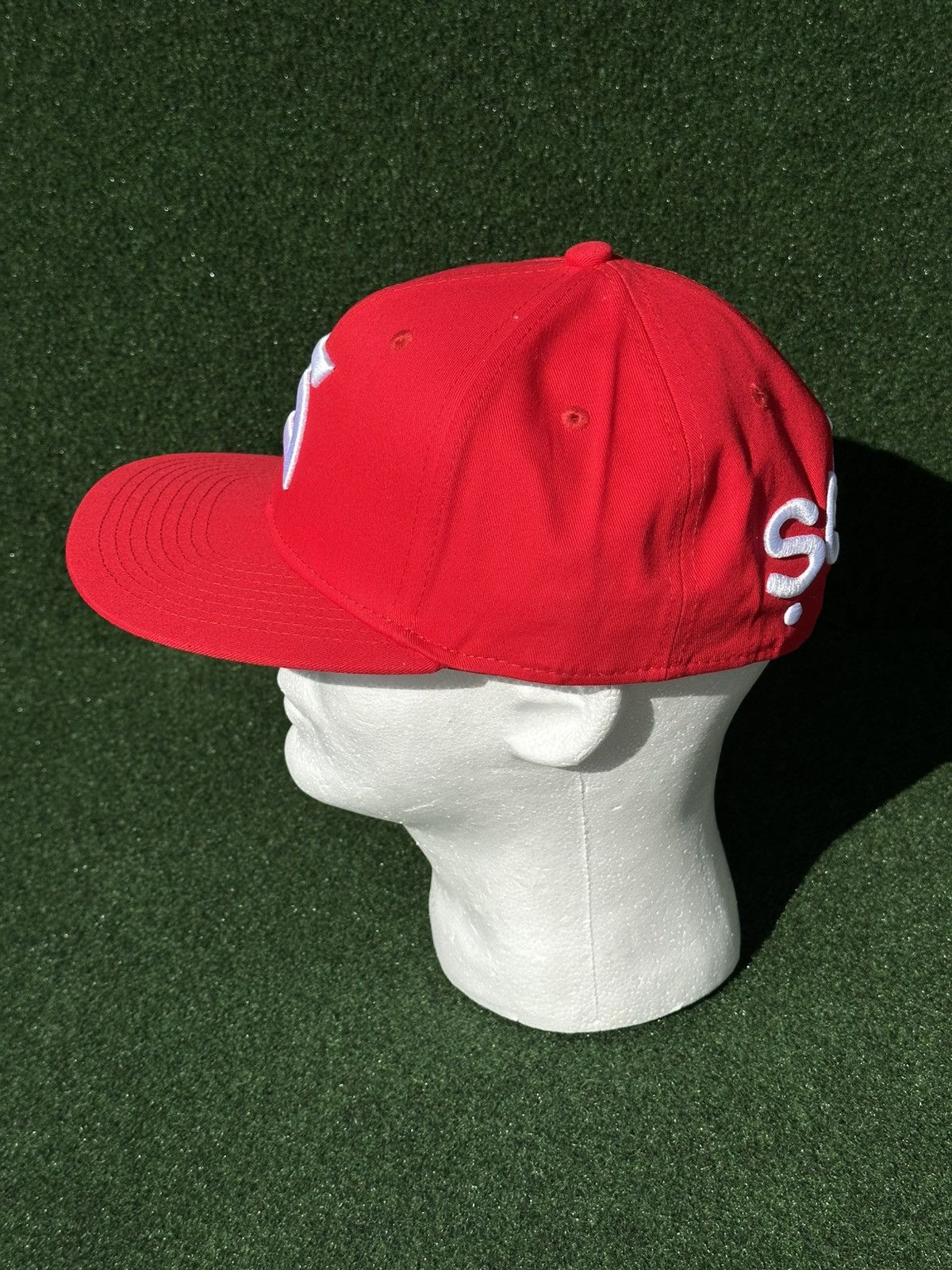 Other SEKS Red Fitted Hat size 7 & 3/8 Size ONE SIZE - 4 Thumbnail