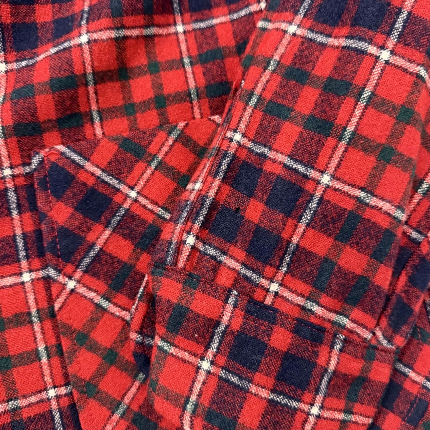 Pendleton VINTAGE Pendleton Blazer Sport Coat Mens Large Red Plaid Wool Jacket Made USA Size 42R - 6 Thumbnail