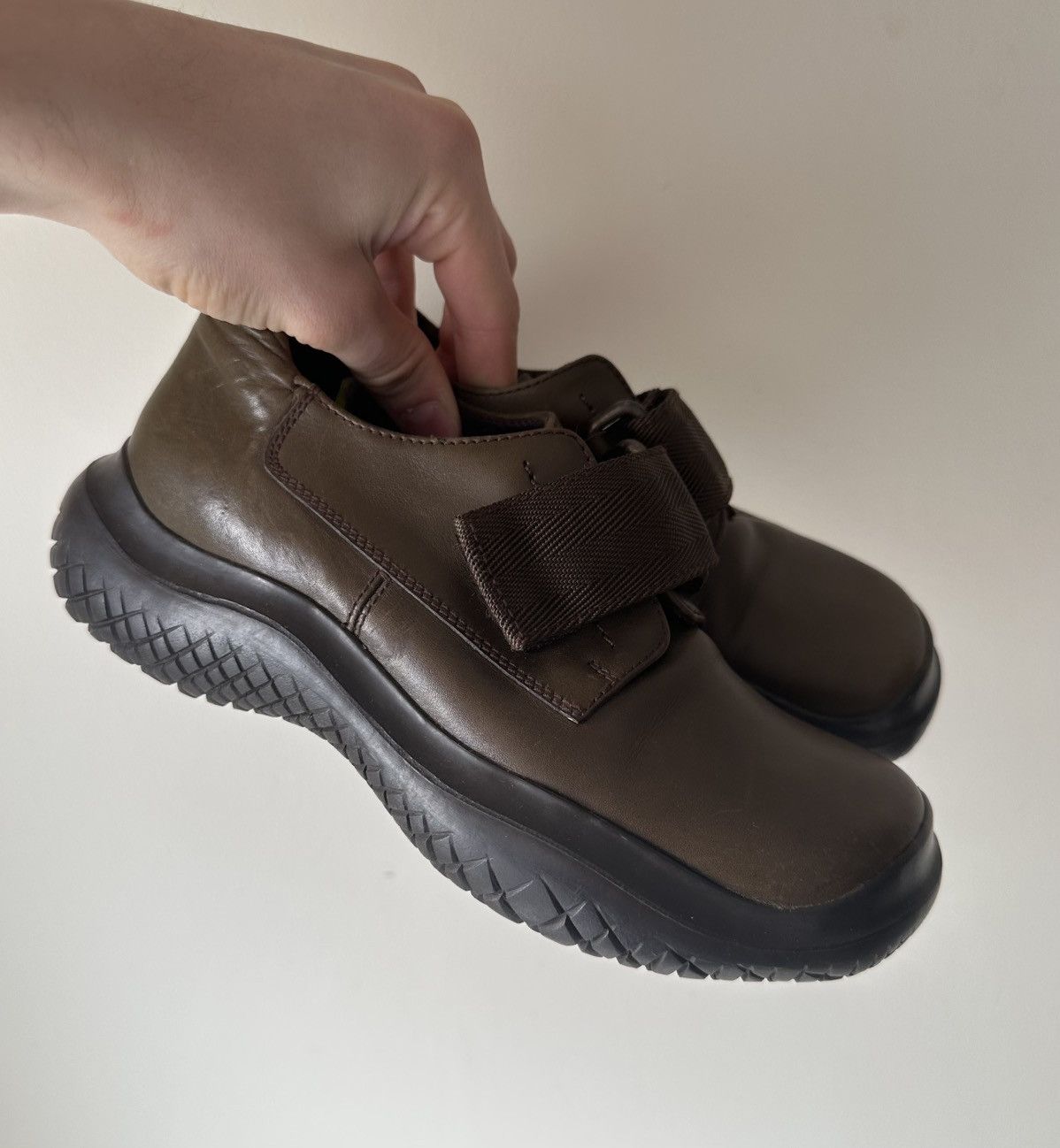 Prada Prada FW99 Leather strap trainers vibram sole Size US 5.5 / IT 35.5 - 6 Thumbnail