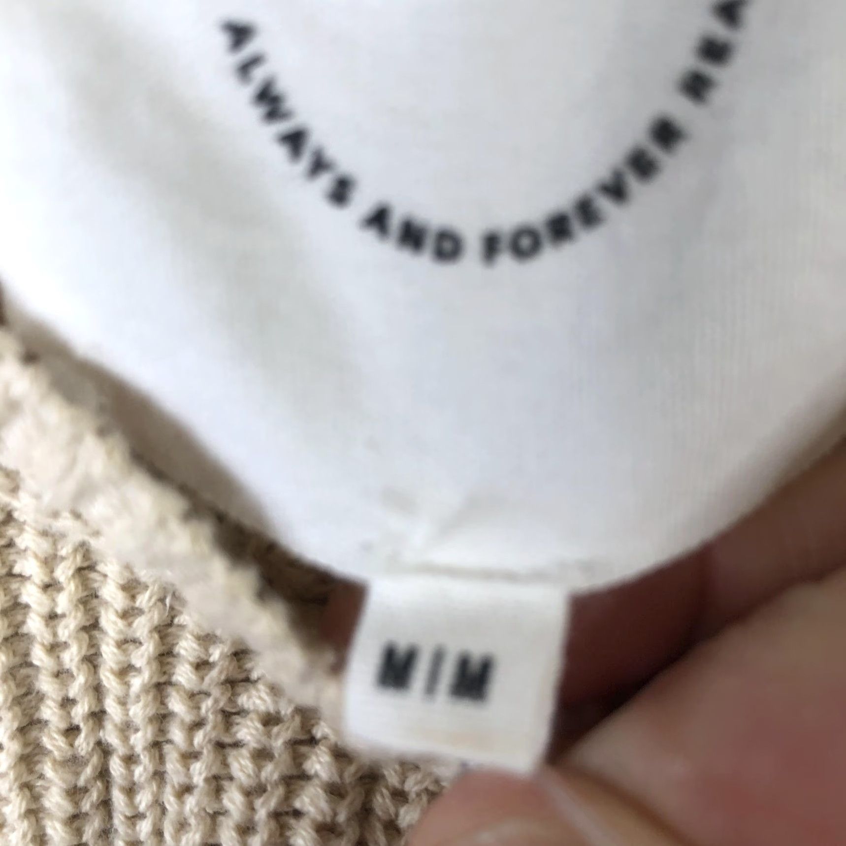 Vintage Aerie Sweater Womens Medium Beige Oversized Dolman Sleeve Boat Neck Pullover Size M / US 6-8 / IT 42-44 - 6 Thumbnail