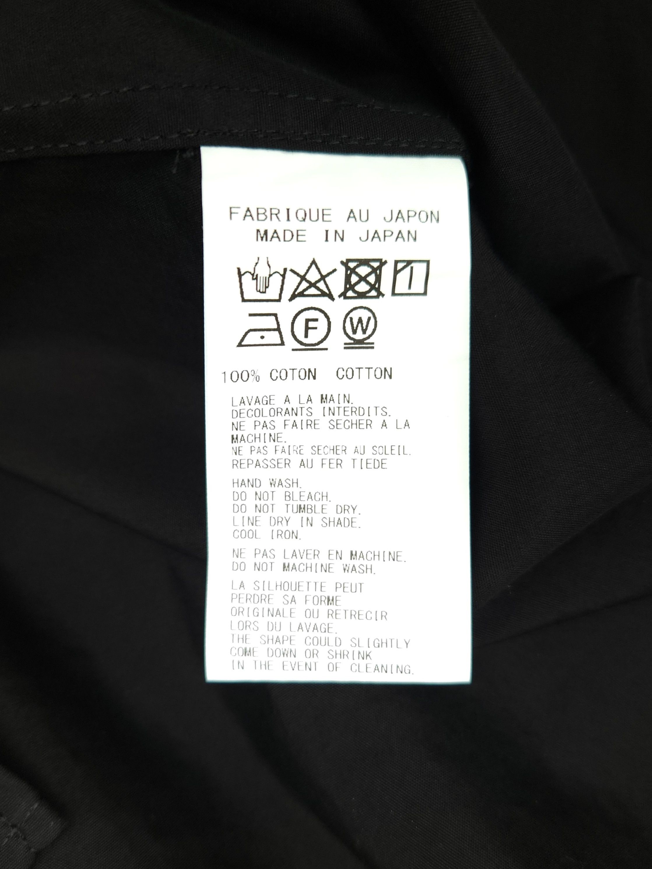 Yohji Yamamoto Yohji Yamamoto Pour Homme U-CDH Open Collar Shirt Size US L / EU 52-54 / 3 - 5 Thumbnail