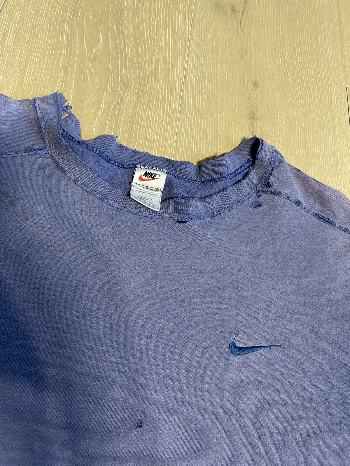 Nike 1990’s Nike Thrashed Crewneck Size US XL / EU 56 / 4 - 5 Thumbnail