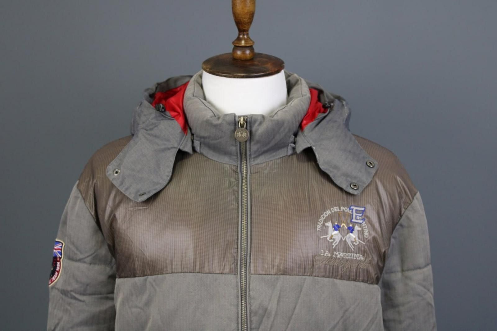 La Martina La Martina Argentina Puffer Hooded Gray Jacket Size XXXL Size US XXL / EU 58 / 5 - 2 Thumbnail
