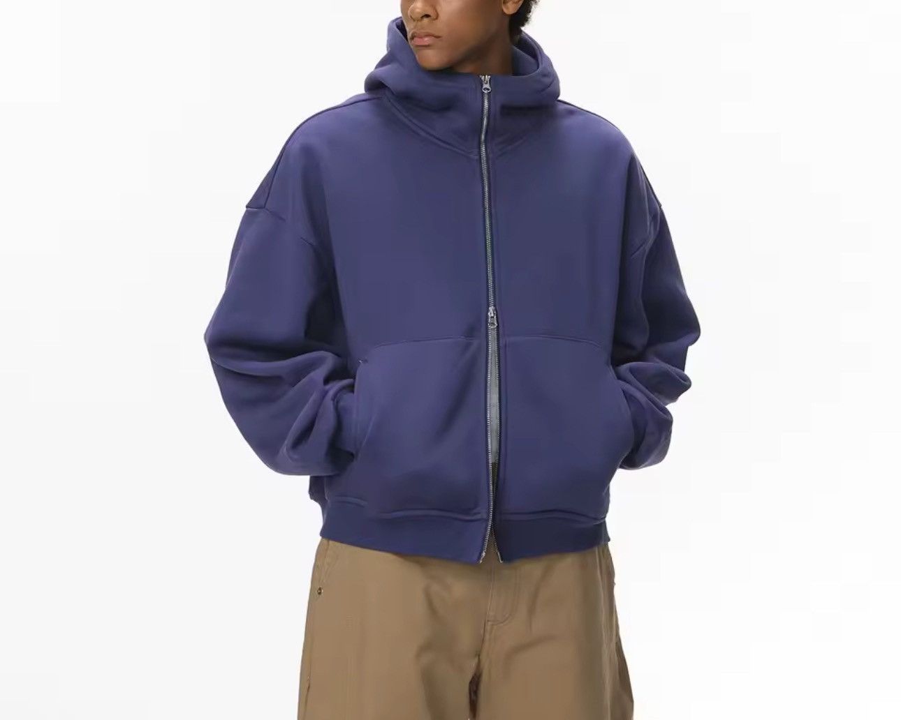 Other Designer Streetwear Fleece Zip Up Warm Hoodie Sweatshirt Size US M / EU 48-50 / 2 - 1 Thumbnail
