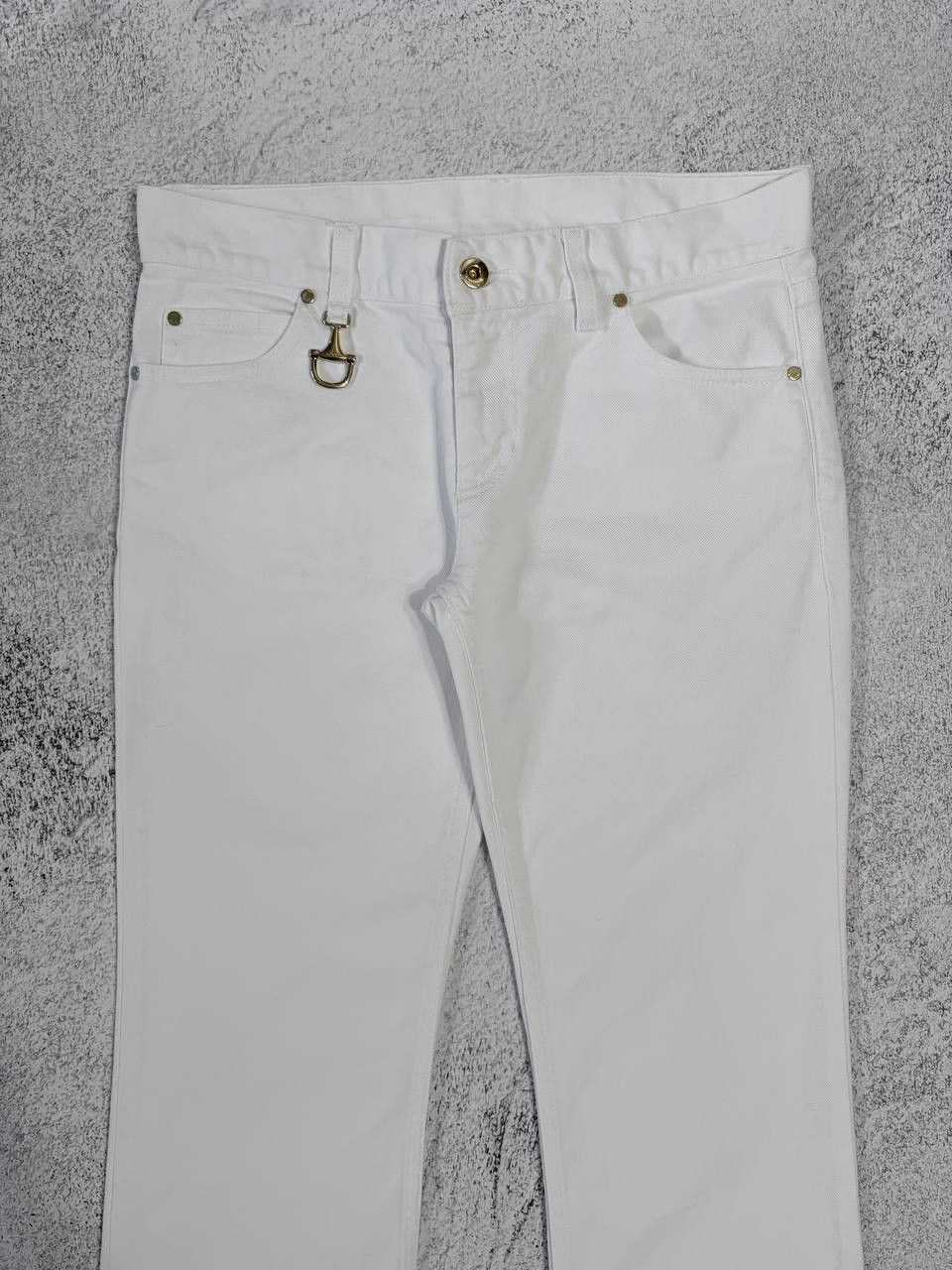 Gucci Vintage Gucci Tom Ford Era Flared Jeans Gold Horsebit Detail Size 27" / US 4 / IT 40 - 3 Thumbnail
