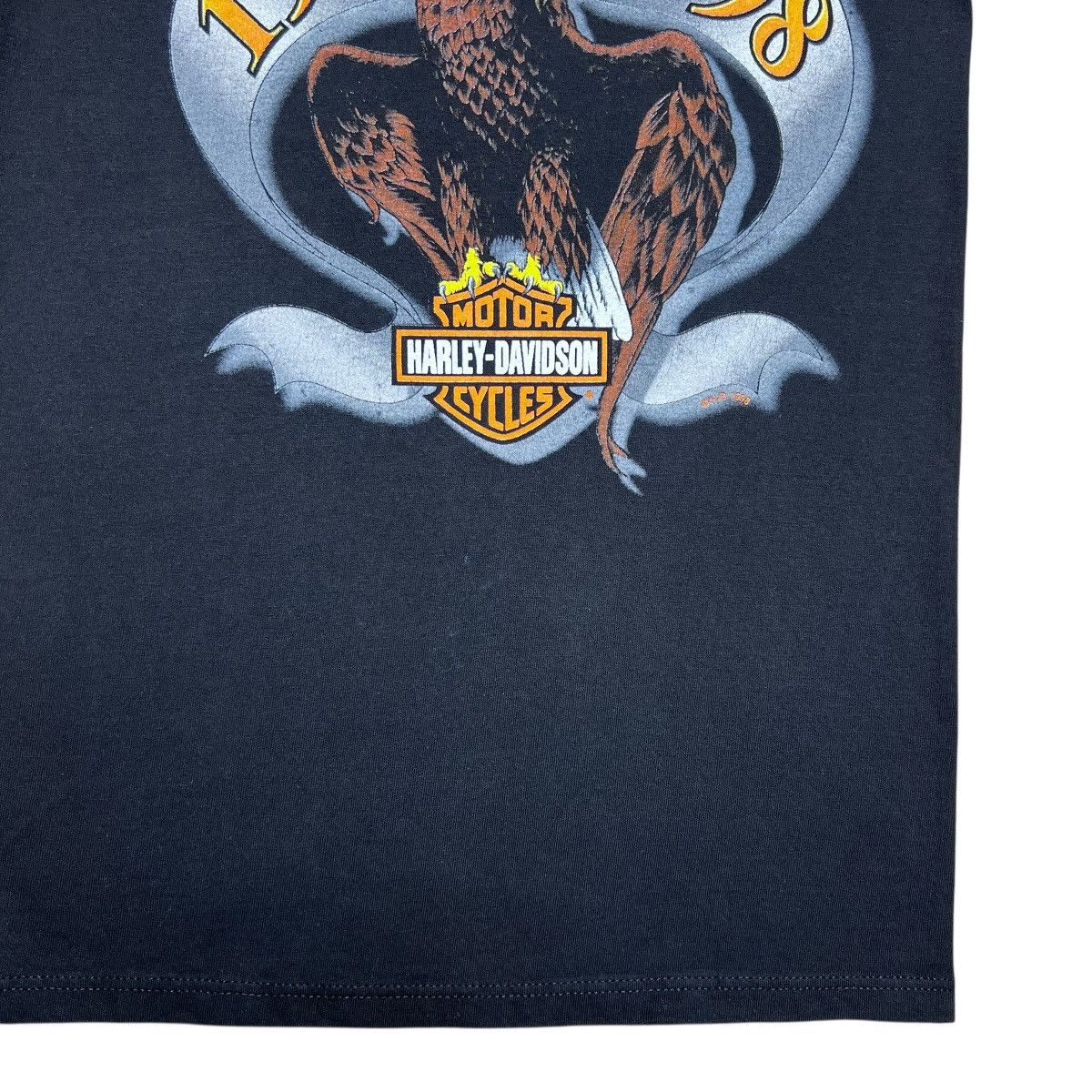 Harley Davidson Vtg 1998 Harley Davidson Sturgis Black Hills Rally Eagle Tee Size US S / EU 44-46 / 1 - 8 Thumbnail