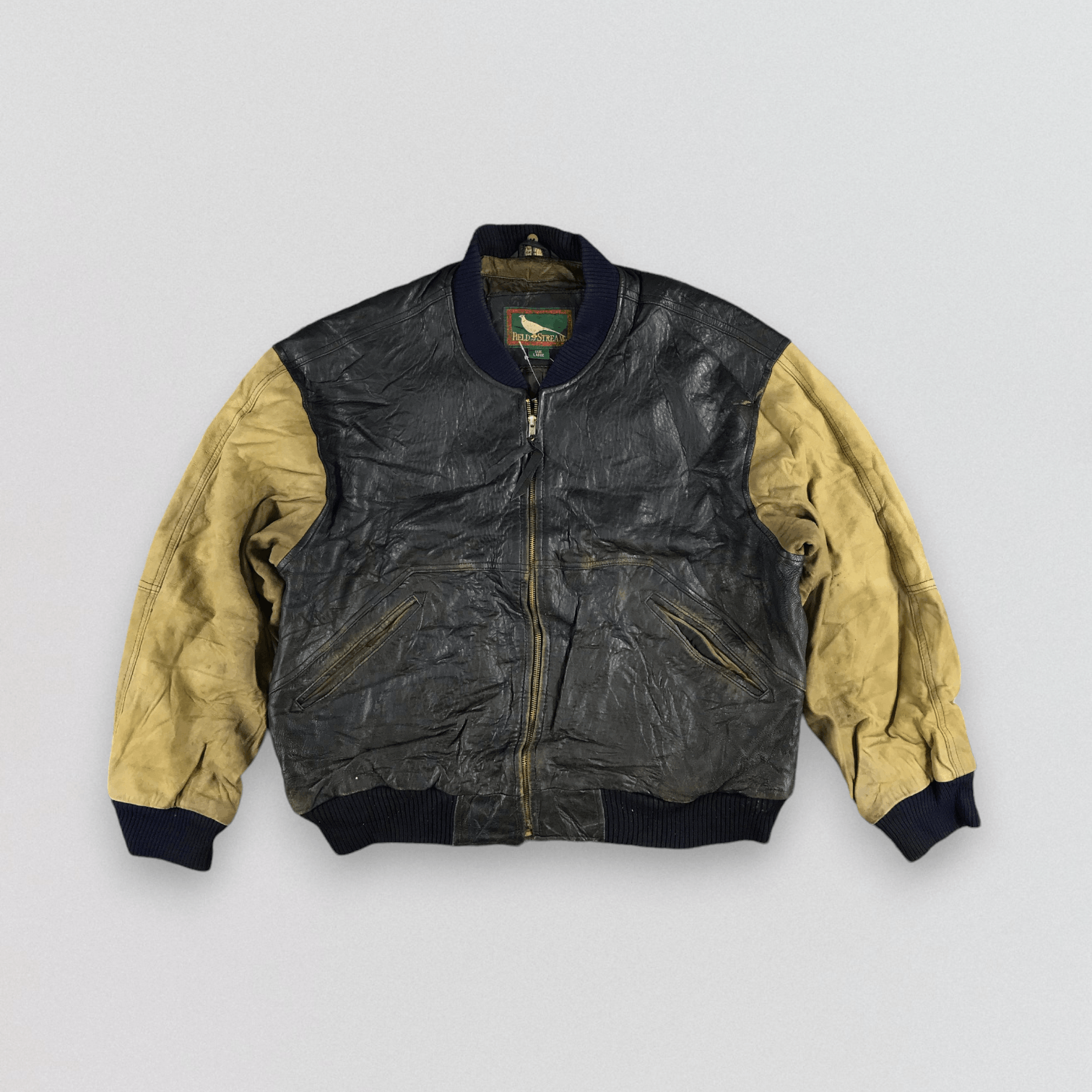 Vintage Vintage Leather Bomber Jacket Size US L / EU 52-54 / 3 - 1 Thumbnail