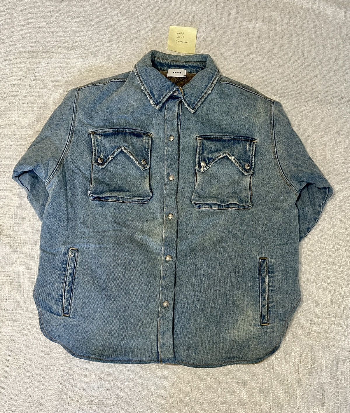 Rhude Rhude Denim Jacket Size US L / EU 52-54 / 3 - 2 Thumbnail