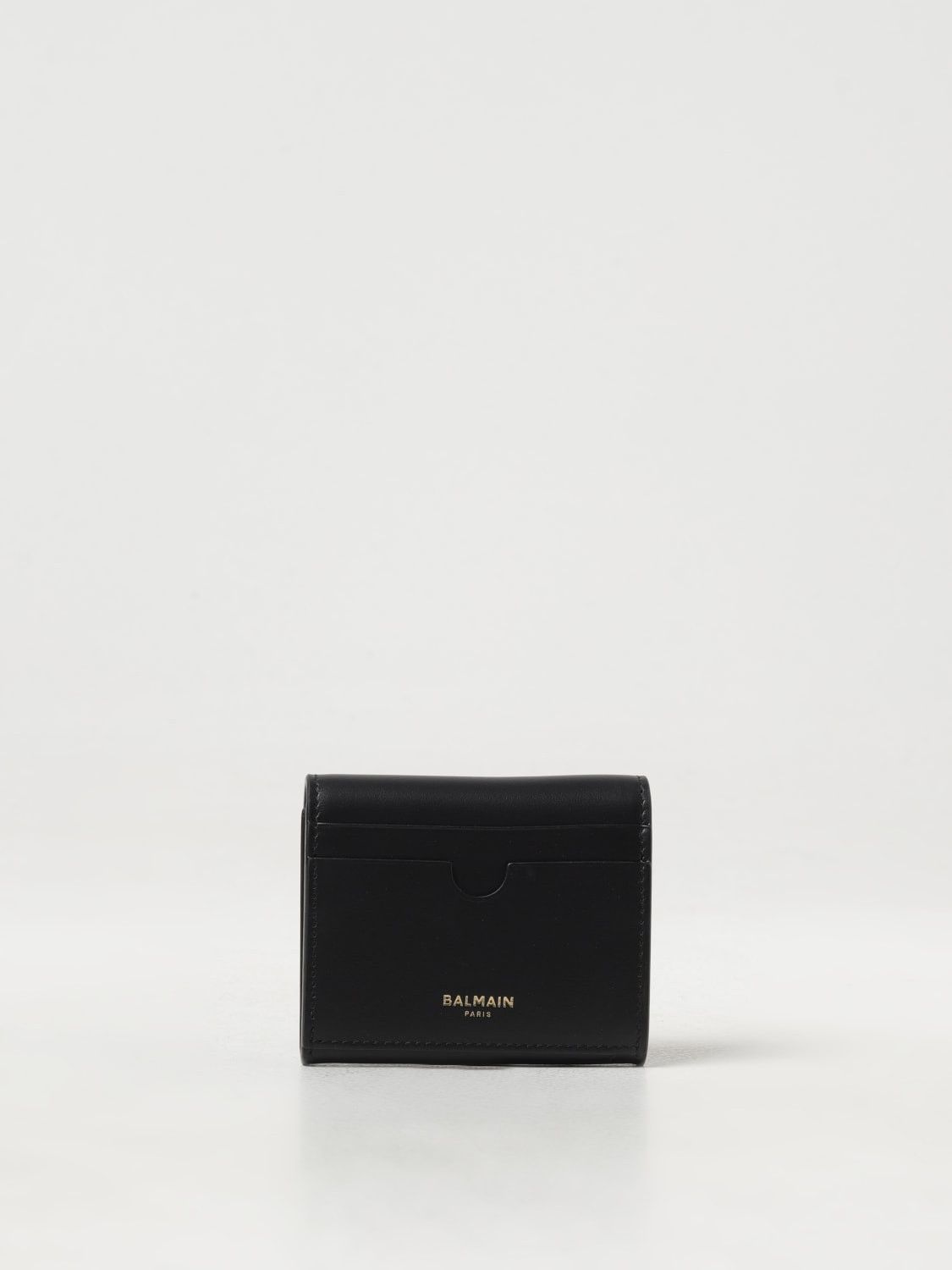 Balmain o1s1wg110825 Size:OS/Calfskin B-Buzz Trifold Wallet in Black Size ONE SIZE - 3 Thumbnail
