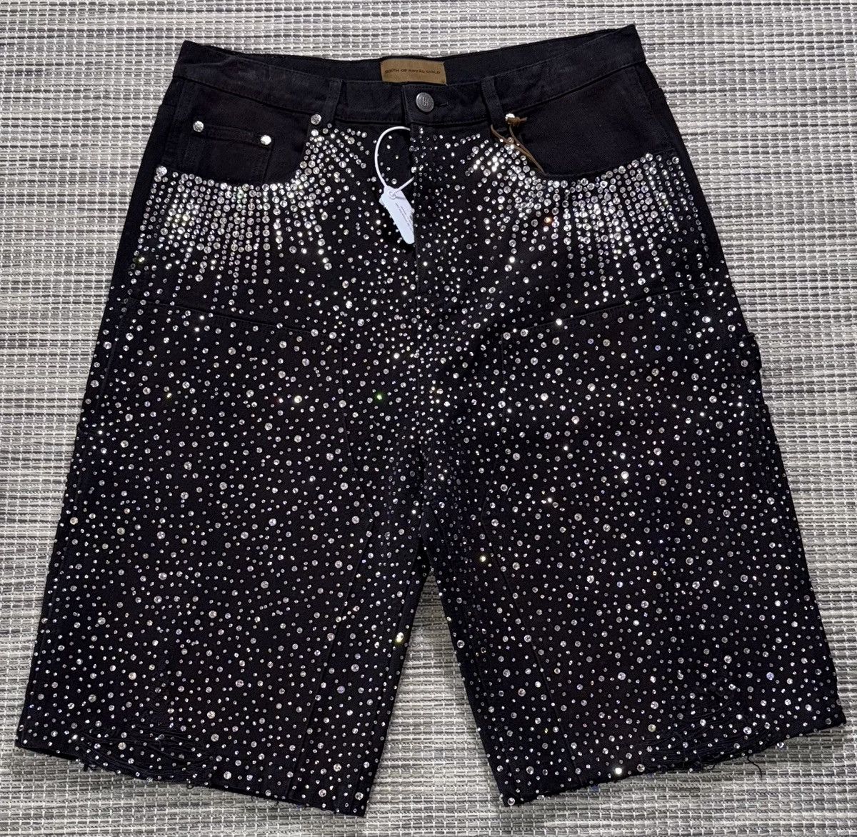 Birth of Royal Child Redial 20k Diamond Shorts in Washed Black Size US 34 / EU 50 - 1 Thumbnail