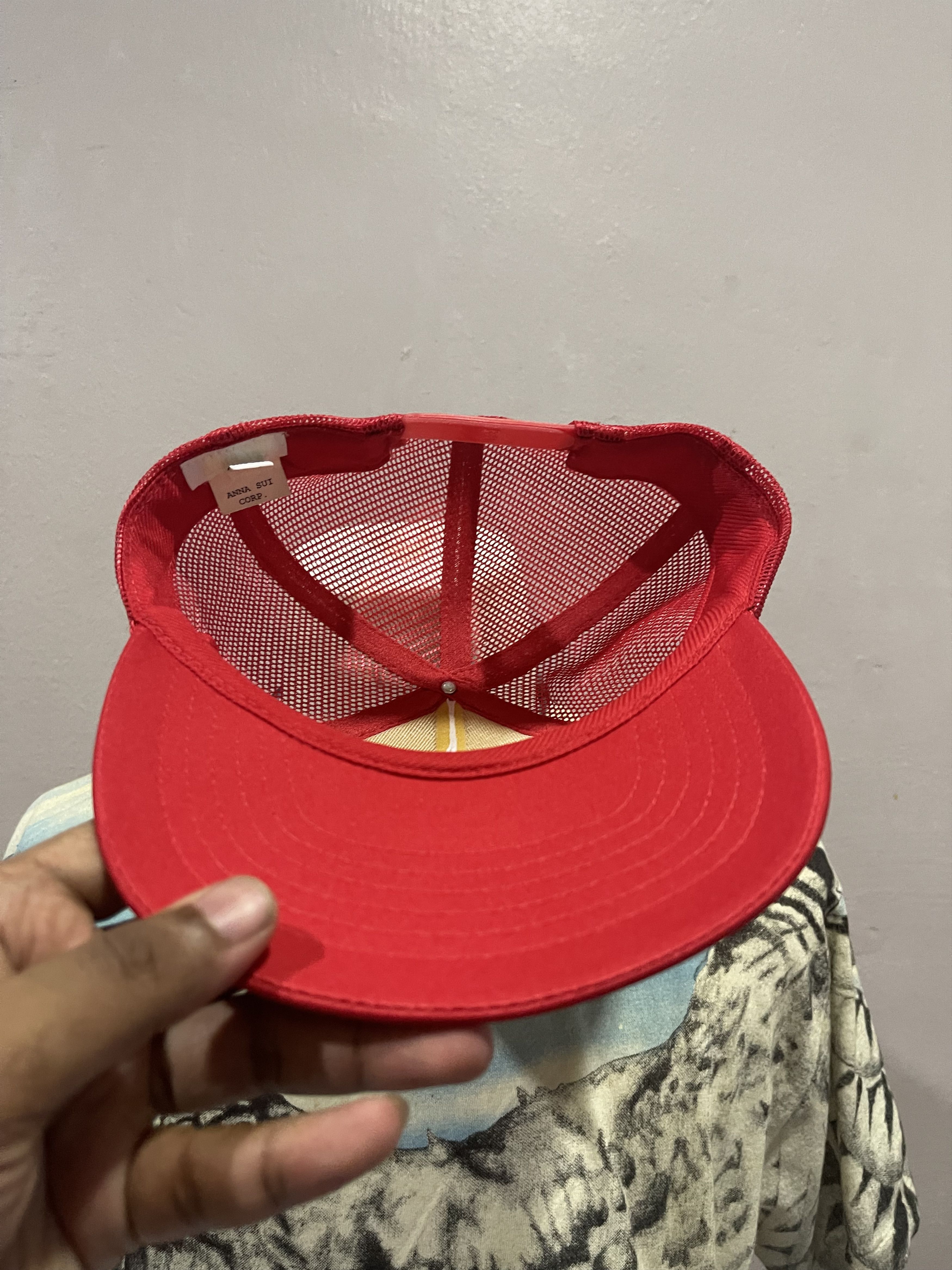Japanese Brand Vintage Anna Sui USA Trucker Cap Hat Size ONE SIZE - 6 Thumbnail
