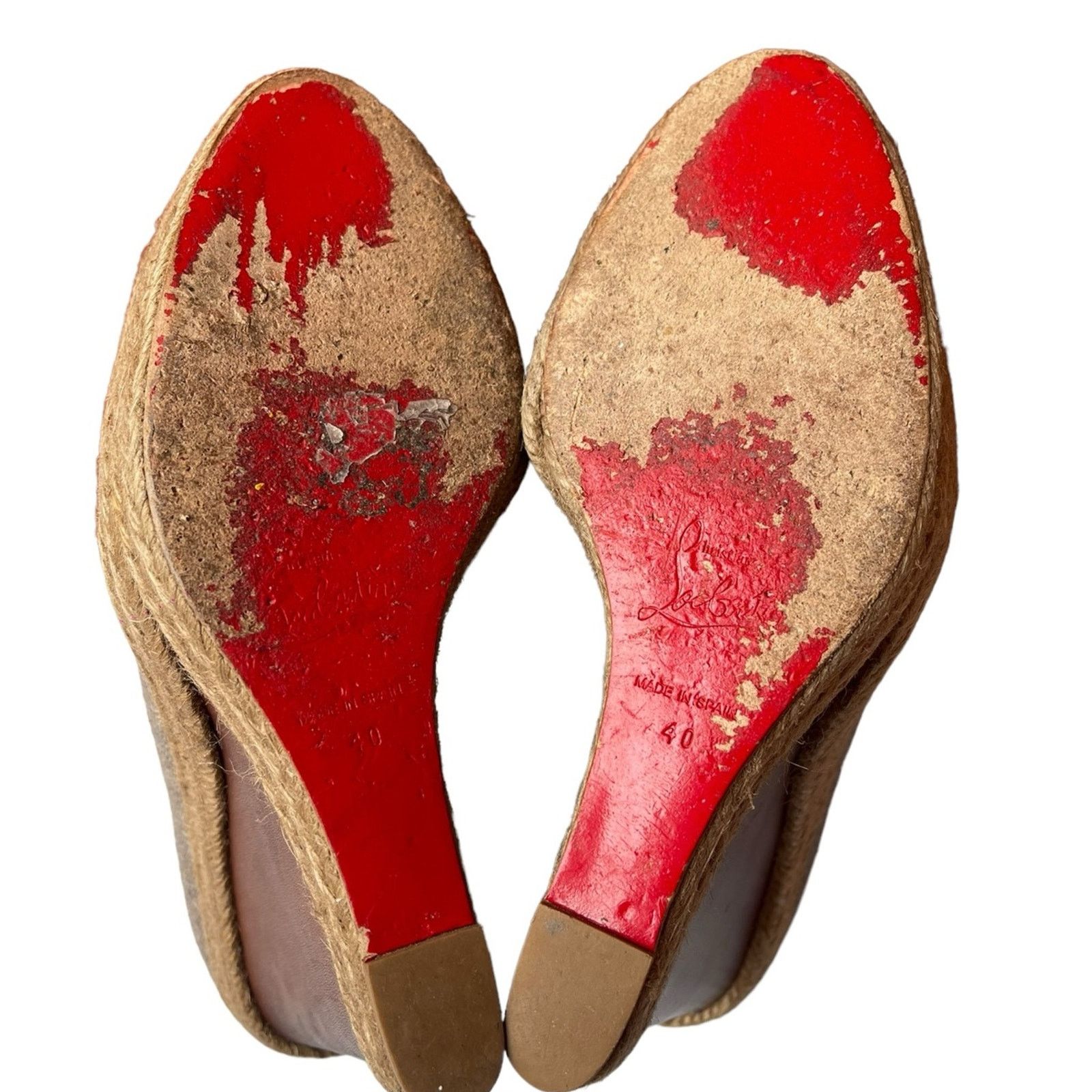 Christian Louboutin Christian Louboutin Deroba Peep Toe TAUPE Flannel Size 40 Size US 10.5 / IT 40.5 - 7 Thumbnail