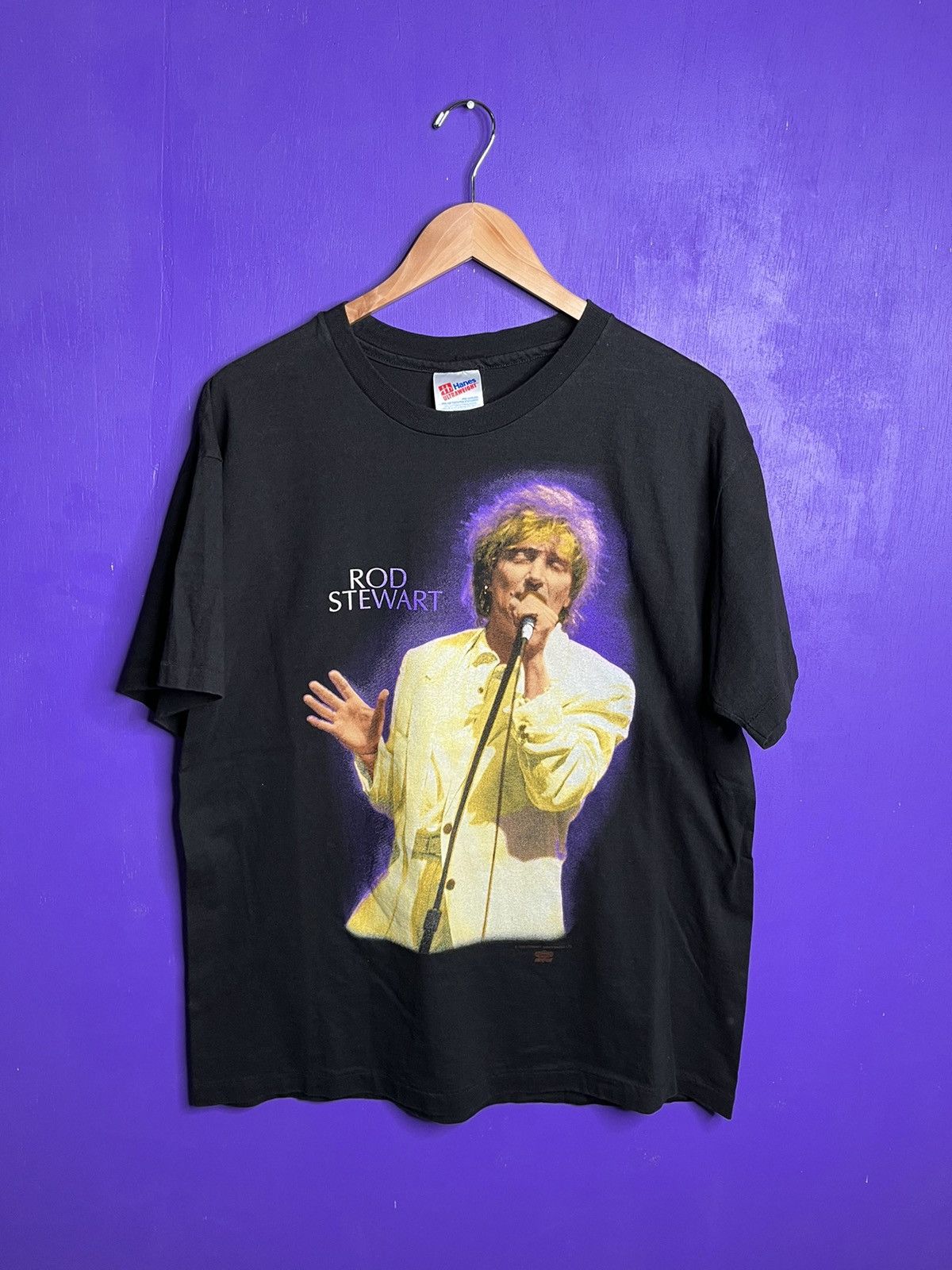 Vintage 1993 Rod Stewart a night to remember tour t-shirt