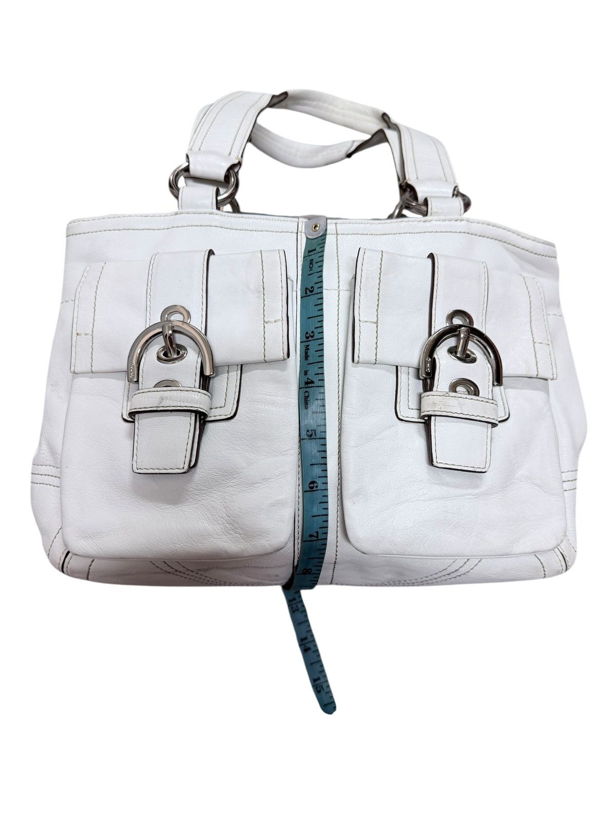 Coach Coach Hamilton Hobo Leather White Bag Size ONE SIZE - 13 Thumbnail