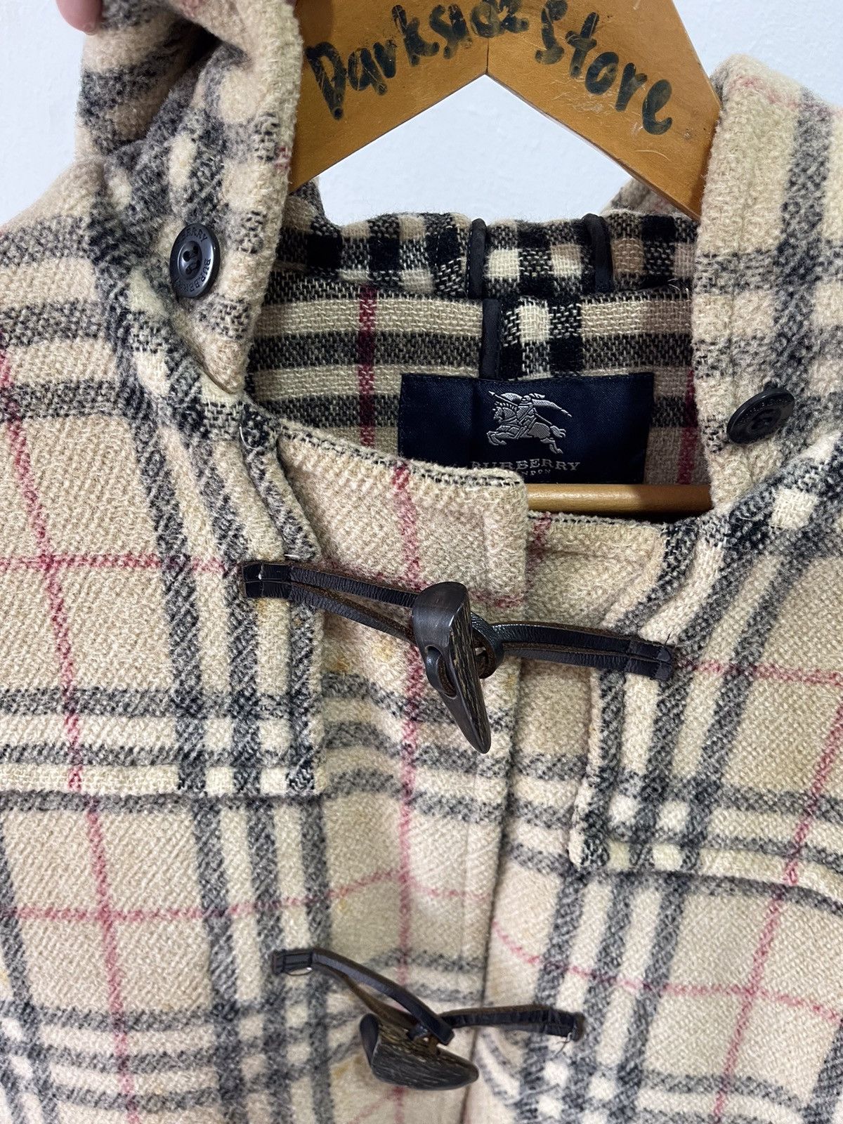 Burberry × Vintage Burberry Nova Check Duffle Coat Size US M / EU 48-50 / 2 - 11 Thumbnail