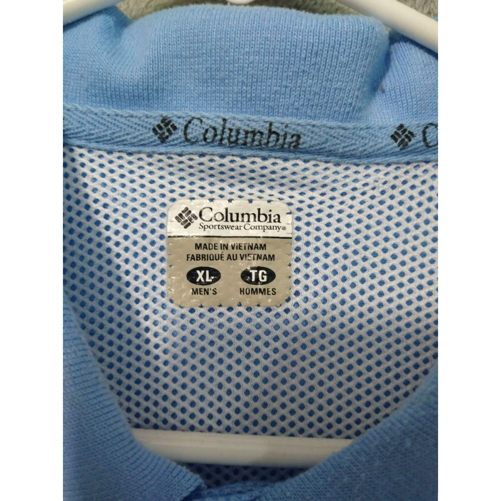 Vintage Columbia Polo Shirt Mens XL Blue Short Sleeve PFG Fishing Breathable All Seasons Vented Solid Pattern Decade: 90s? No, but keep. Size US XL / EU 56 / 4 - 5 Thumbnail