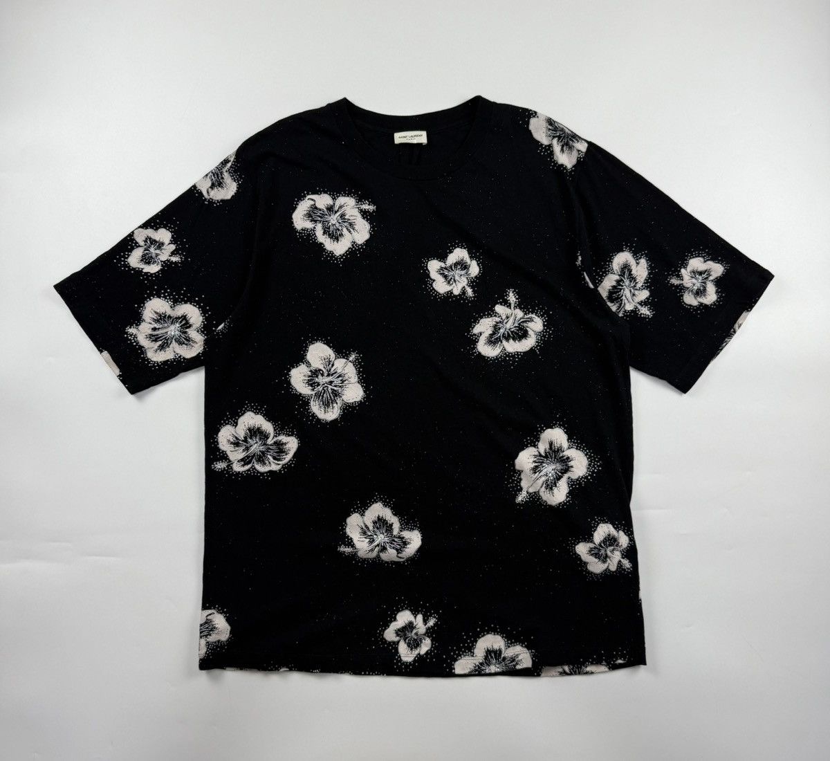Saint Laurent Paris Saint Laurent Floral Tee Size US L / EU 52-54 / 3 - 1 Thumbnail