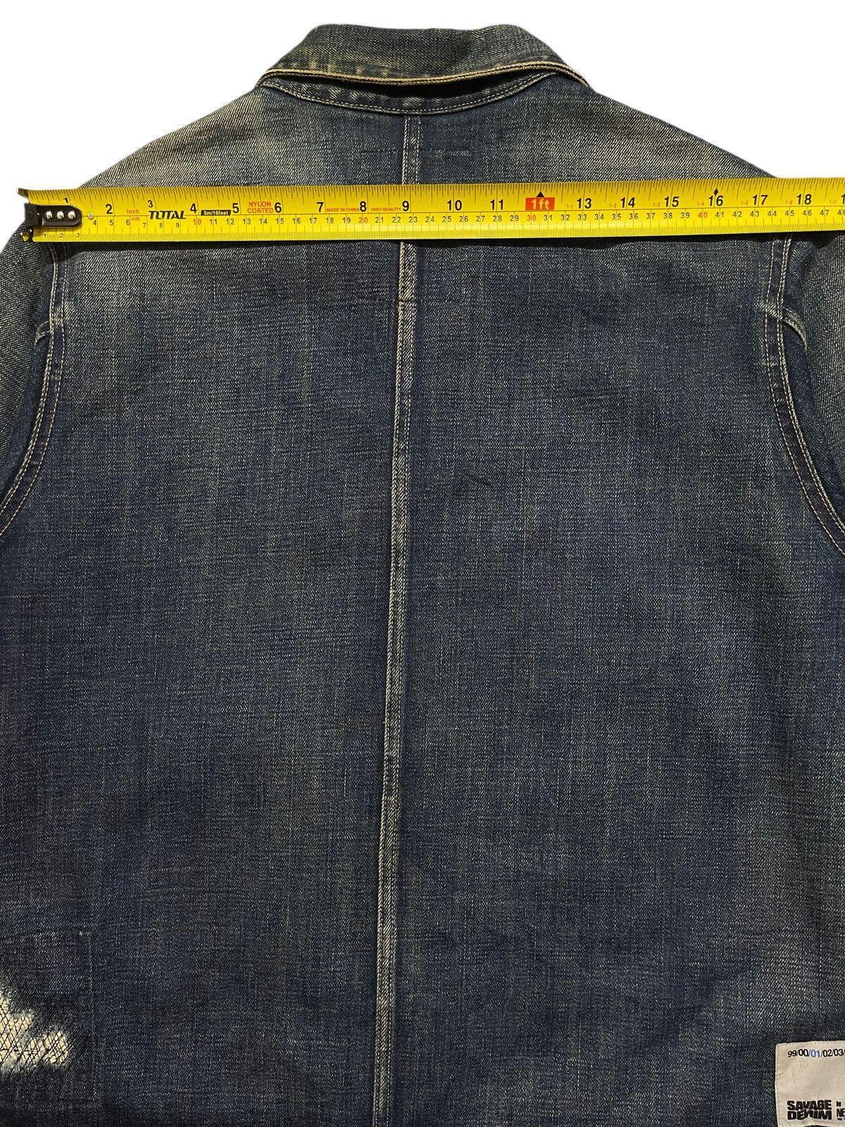 Neighborhood Vintage Neighbourhood Savage Denim Faded Sashiko Boro Style Size US L / EU 52-54 / 3 - 9 Thumbnail