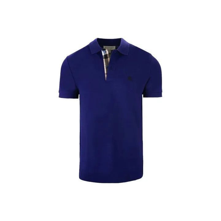Burberry Burberry Burberry Blue Logo Print Short Sleeve Polo-2507 Size US M / EU 48-50 / 2 - 1 Thumbnail