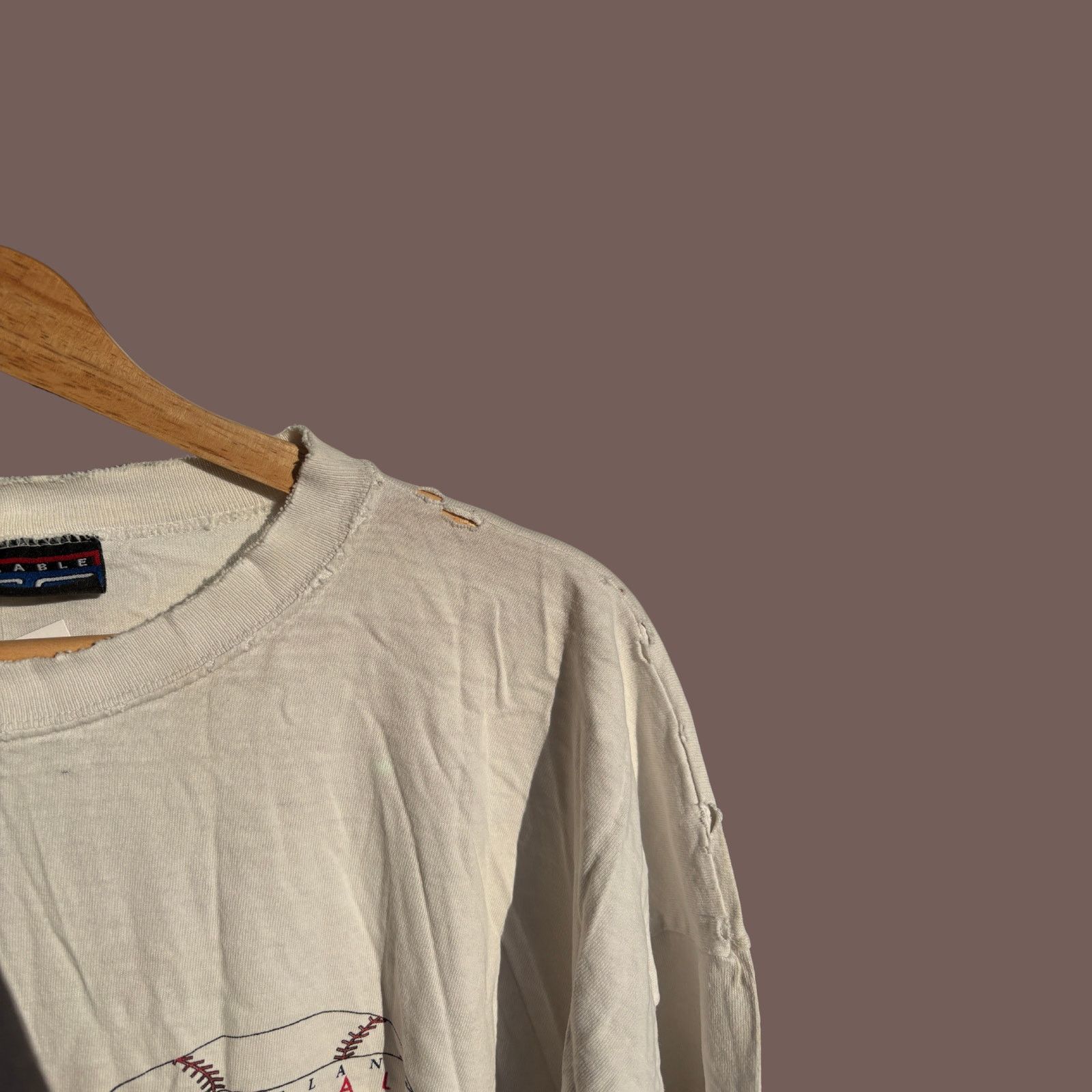 MLB VTG Cleveland Baseball Tee | Distressed Fade | Grunge Size US XL / EU 56 / 4 - 3 Thumbnail