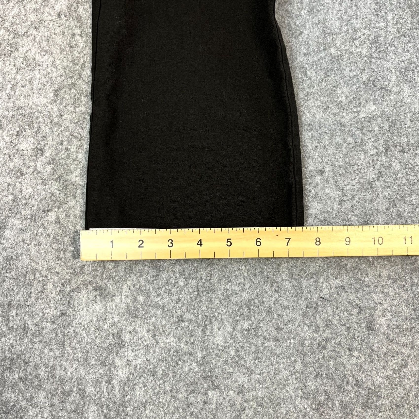 Armani Armani Chino Trousers Womens 10 Black Straight Rise Mid 8.5-10.5in Vintage Italy Casual Workwear Size 32" / US 10 / IT 46 - 3 Thumbnail