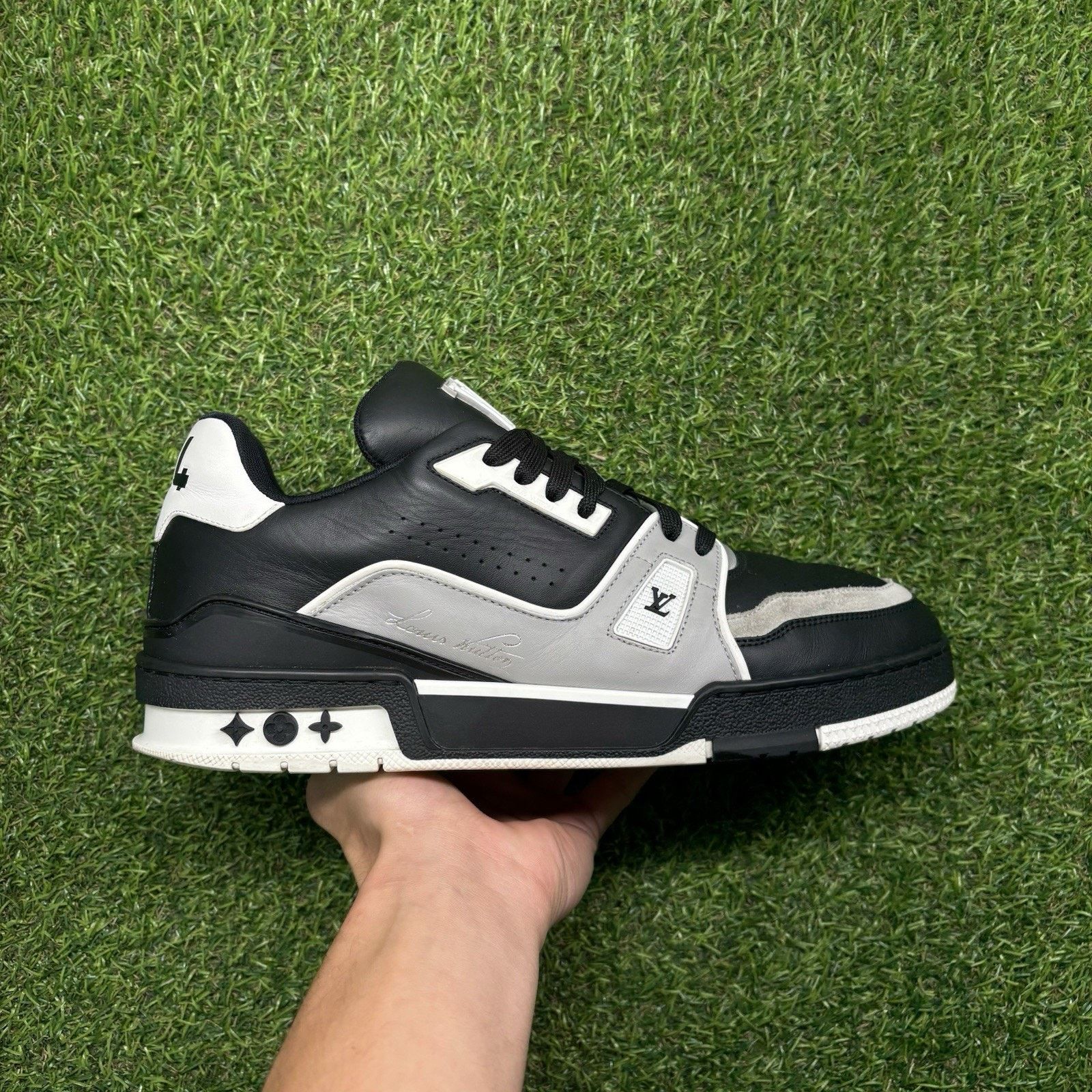 Louis Vuitton 9.5-10 US Louis Vuitton Trainer ' Black Grey White ' | GOOD! Size US 10 / EU 43 - 3 Thumbnail