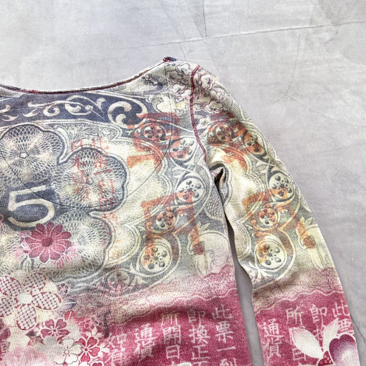 Hysteric Glamour × Undercover 00s Japan Floral Long Sleeve T Shirt Cop Copine Style Size L / US 10 / IT 46 - 15 Thumbnail