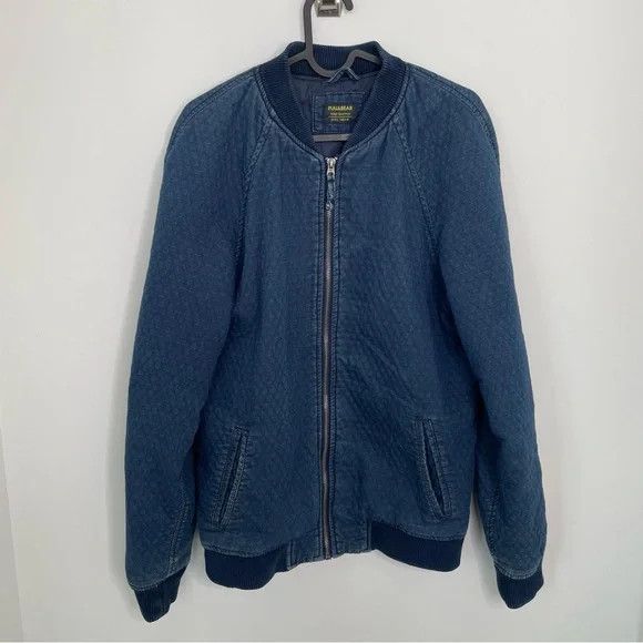 Pull & Bear Pull & Bear Men's Denim Quilt Bomber Jacket Blue S Size US S / EU 44-46 / 1 - 2 Thumbnail