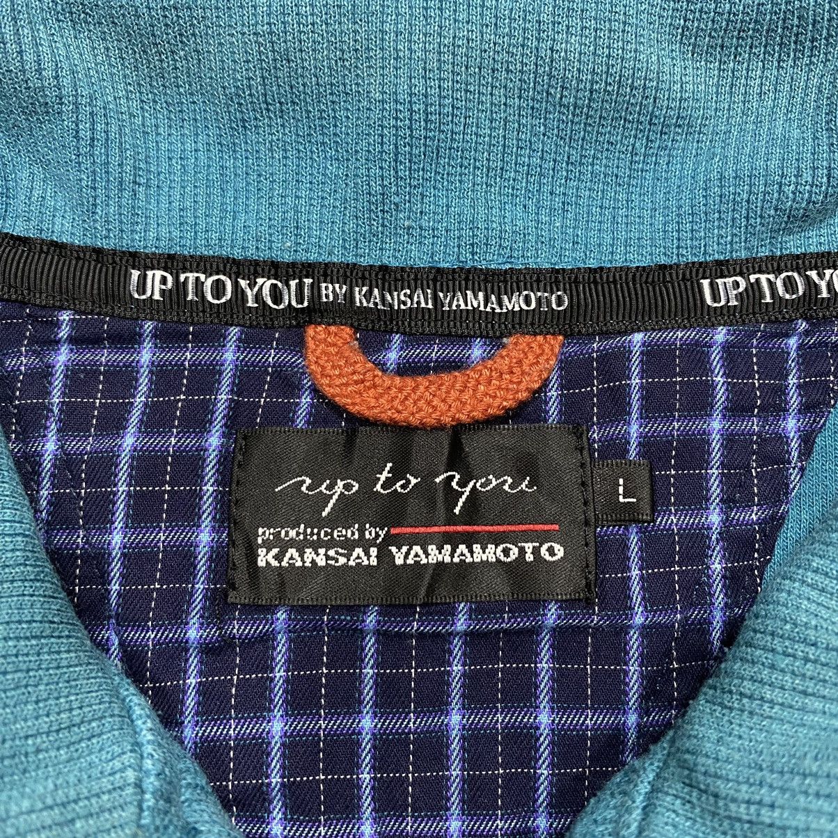 Designer × Japanese Brand × Kansai Yamamoto KANSAI YAMAMOTO Up To Your Striped Half Zipper Sweatshirt Size US L / EU 52-54 / 3 - 9 Thumbnail
