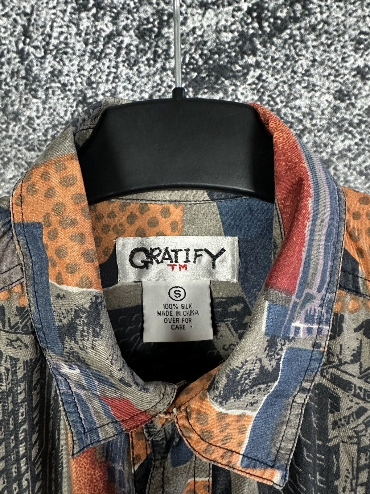 Vintage Gratify Silk Abstract Pattern Long Sleeve Vintage Shirt Sz S Size US S / EU 44-46 / 1 - 5 Thumbnail