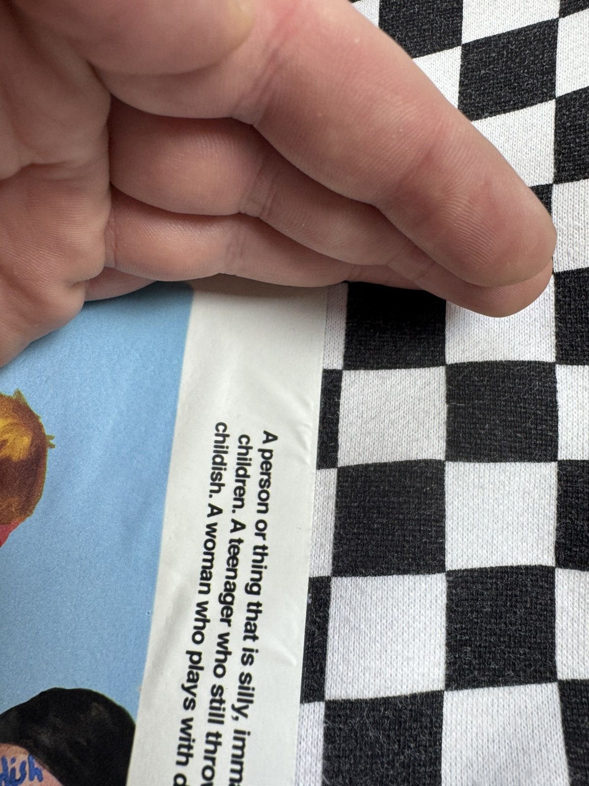 CHILDS Childish TGF Hoodie Checkered Box Logo Y2K Skategang Size US L / EU 52-54 / 3 - 8 Thumbnail