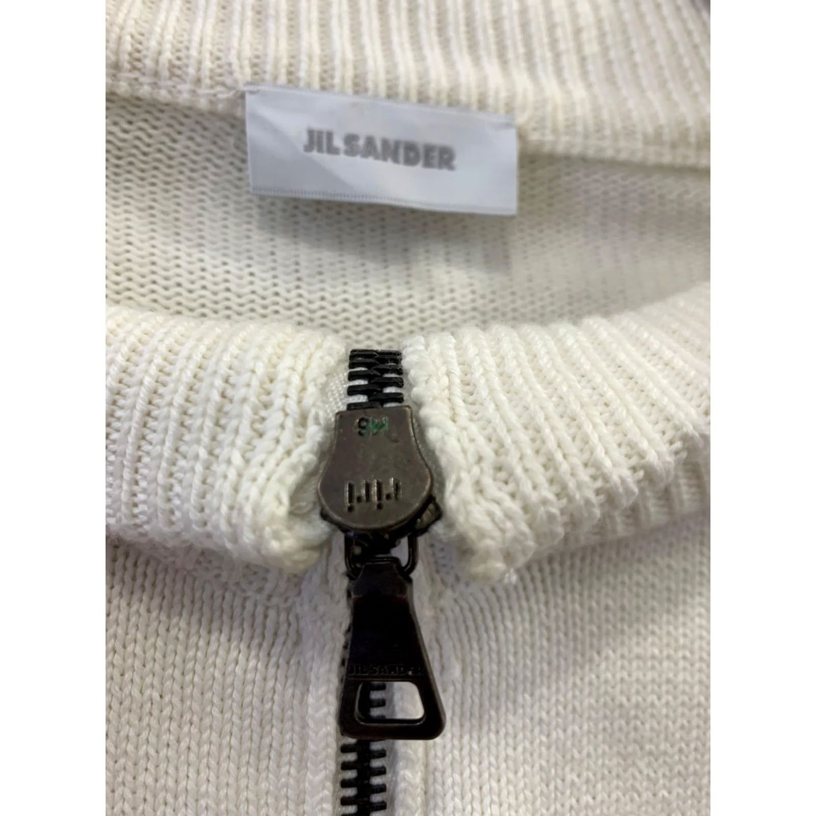 Jil Sander Jil Sander Full Zip Knit Sweater Men L White Cotton Minimalist Italy Style 206 Size US L / EU 52-54 / 3 - 4 Thumbnail