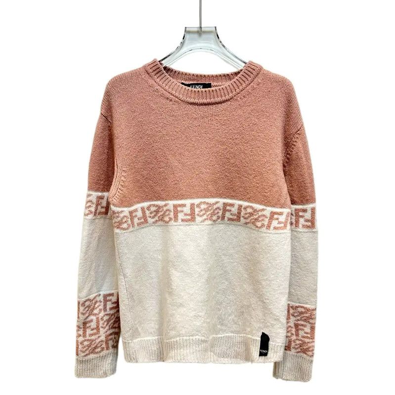 Fendi Fendi Color Block Cotton Blend Oversized Sweatshirt 0089 Size XL / US 12-14 / IT 48-50 - 1 Thumbnail