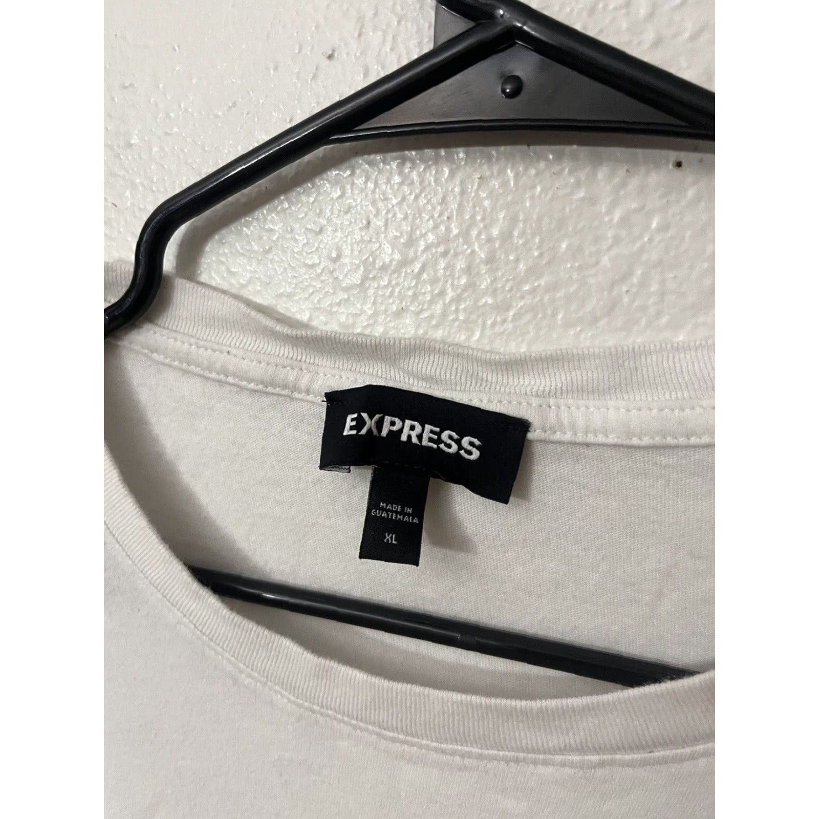 Express VINTAGE Express Shirt XL Men White Logo LOGO Express Outlet T-Shirt Crew Neck 100% Cotton Slim XL Mens Size US XL / EU 56 / 4 - 3 Thumbnail