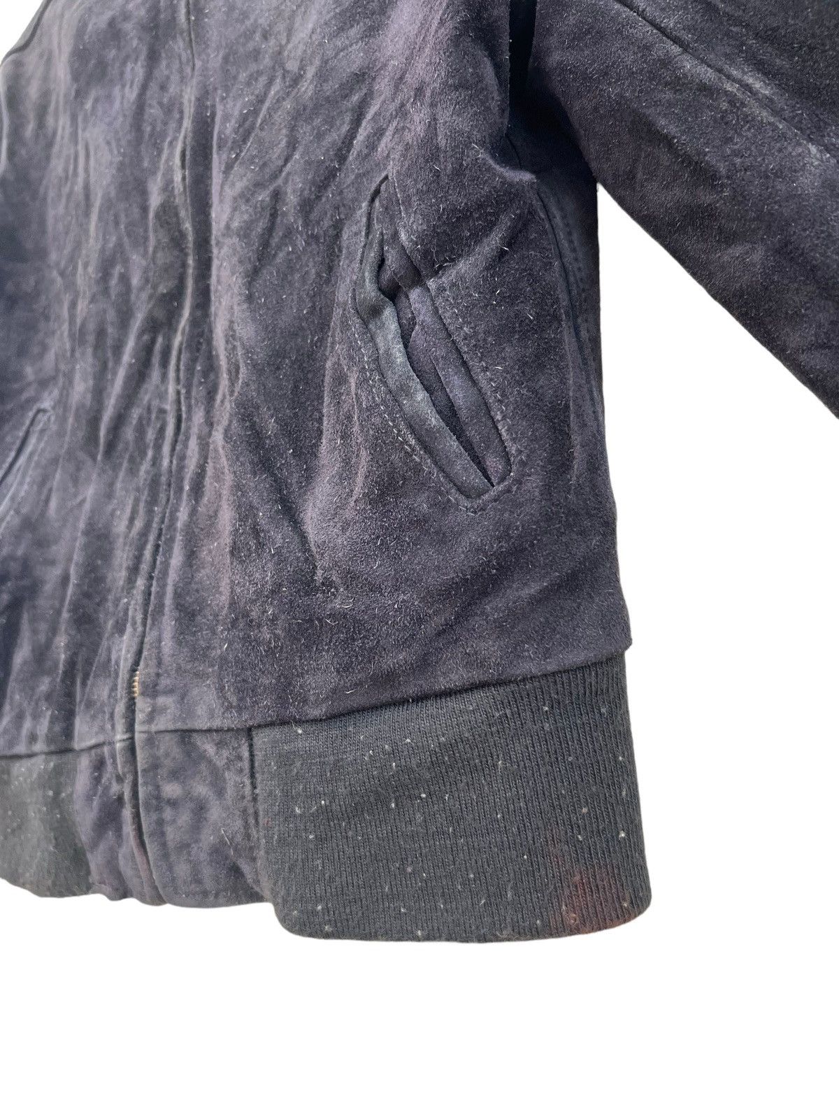 Schott 80s Schott N.Y.C. Patina Black Suede Leather Bomber Jacket Size US M / EU 48-50 / 2 - 9 Thumbnail