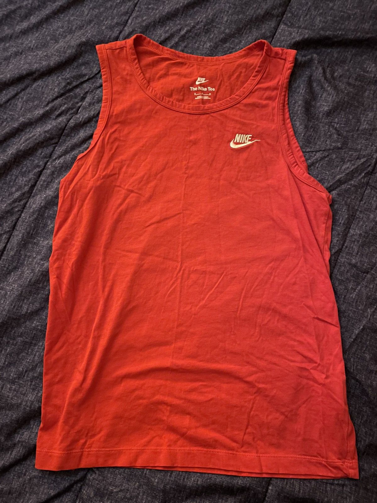 Nike Red Nike Sleeveless Tee Size US M / EU 48-50 / 2 - 1 Thumbnail