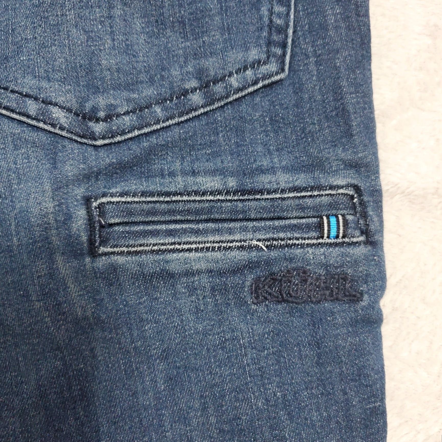Vintage Kuhl Jeans Mens 32x30 Tapered Fit Indigo Dye Stretch Actual 31x26 Style 5201 Size US 32 / EU 48 - 7 Thumbnail