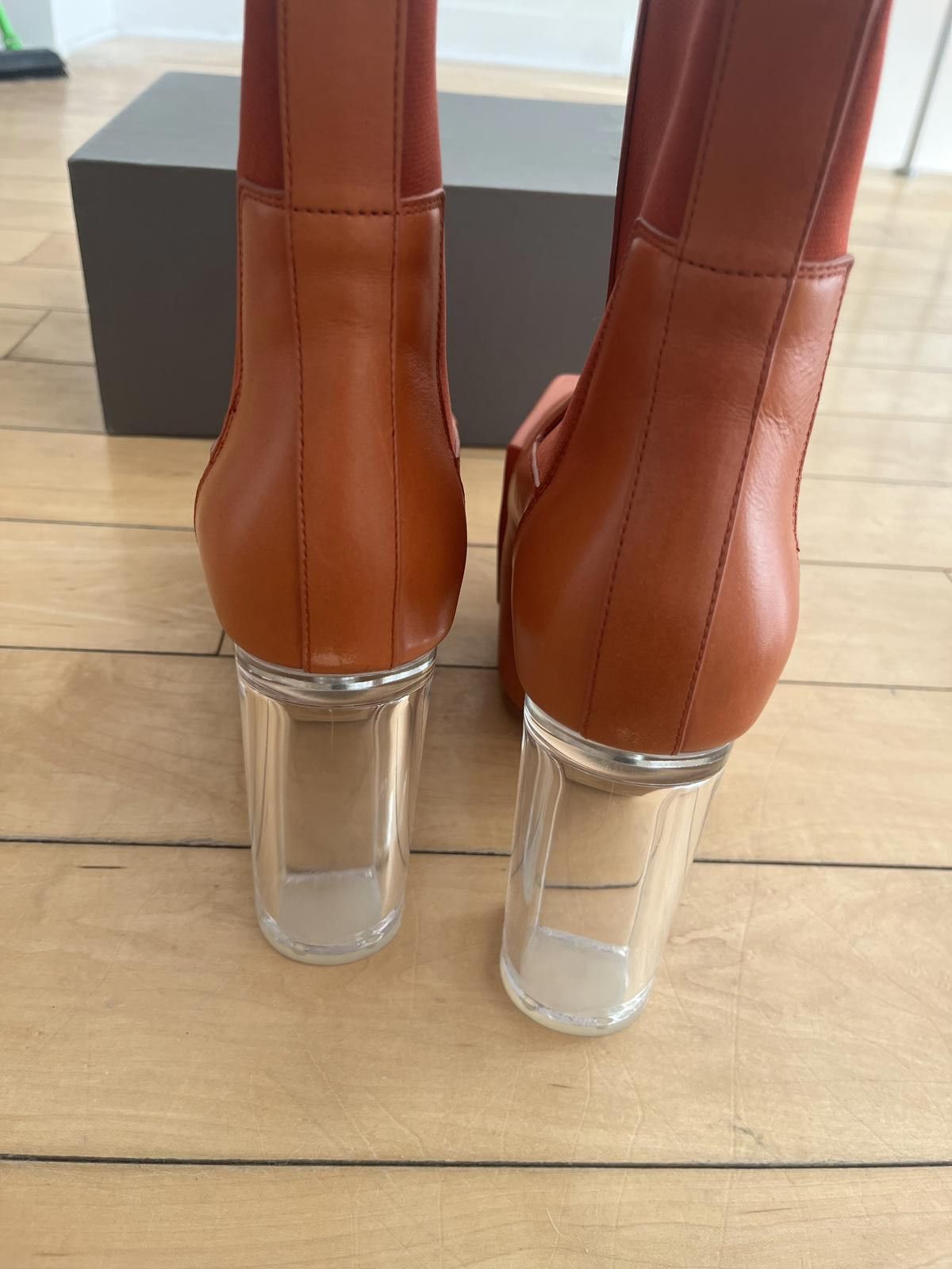 Rick Owens Rick Owens Clear Kiss Heel Orange Sample Size US 8 / IT 38 - 5 Thumbnail