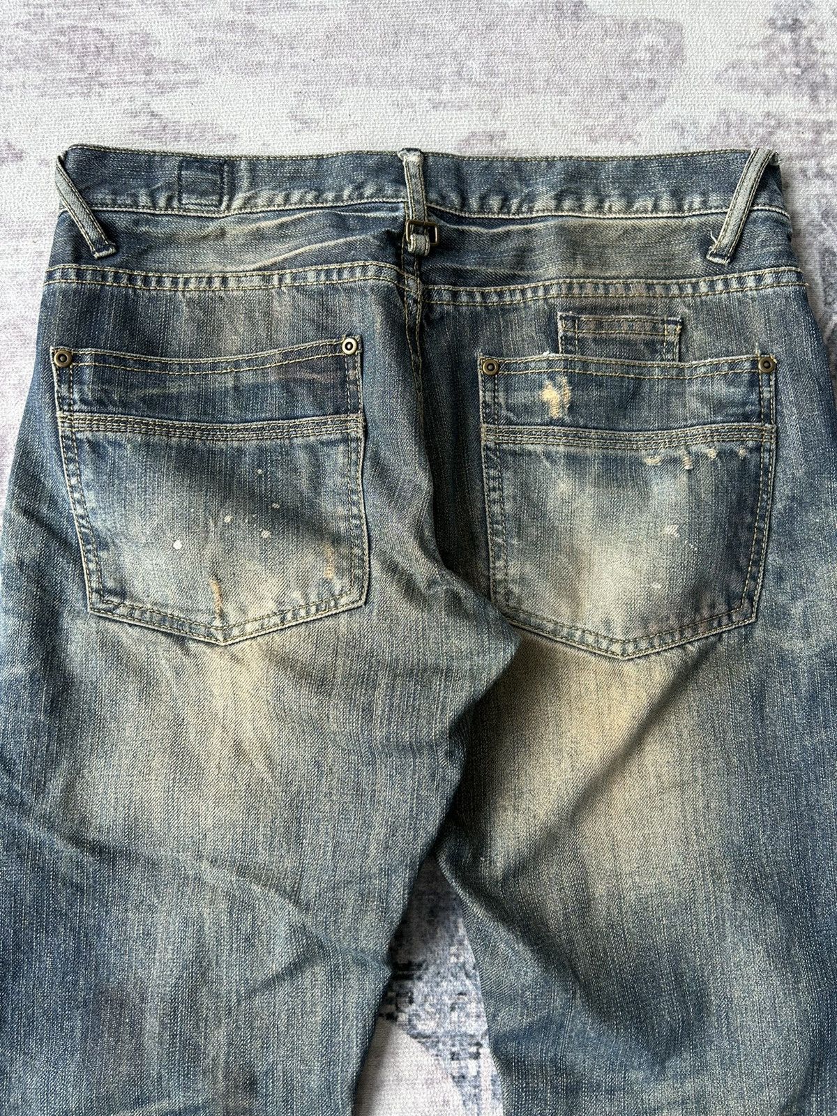 If Six Was Nine Y2k Painted Semantic Style Jeans Size US 32 / EU 48 - 9 Thumbnail