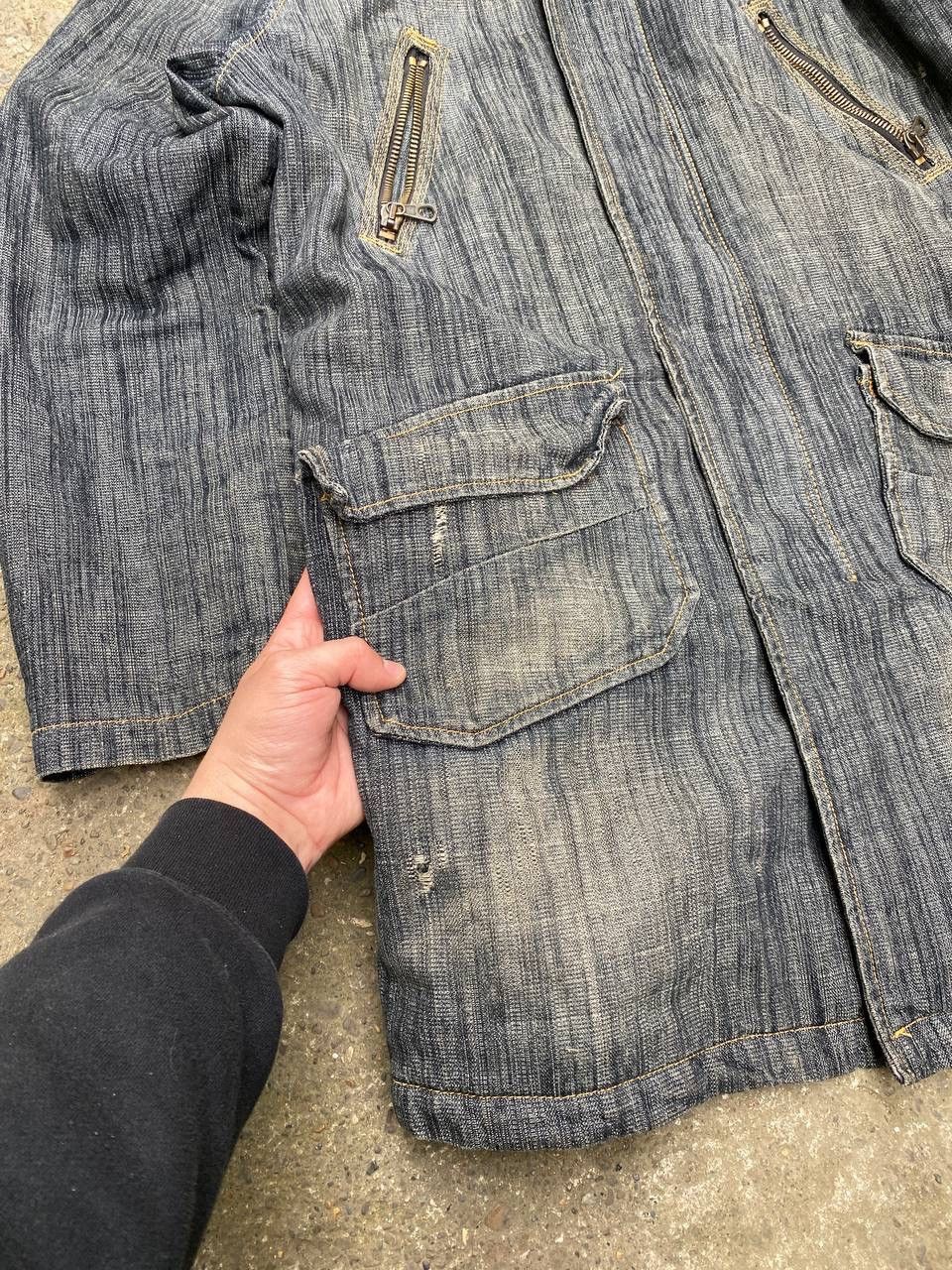 Japanese Brand × Vintage Diesel like if six was nine style mohair distressed jacket Size US XL / EU 56 / 4 - 10 Thumbnail
