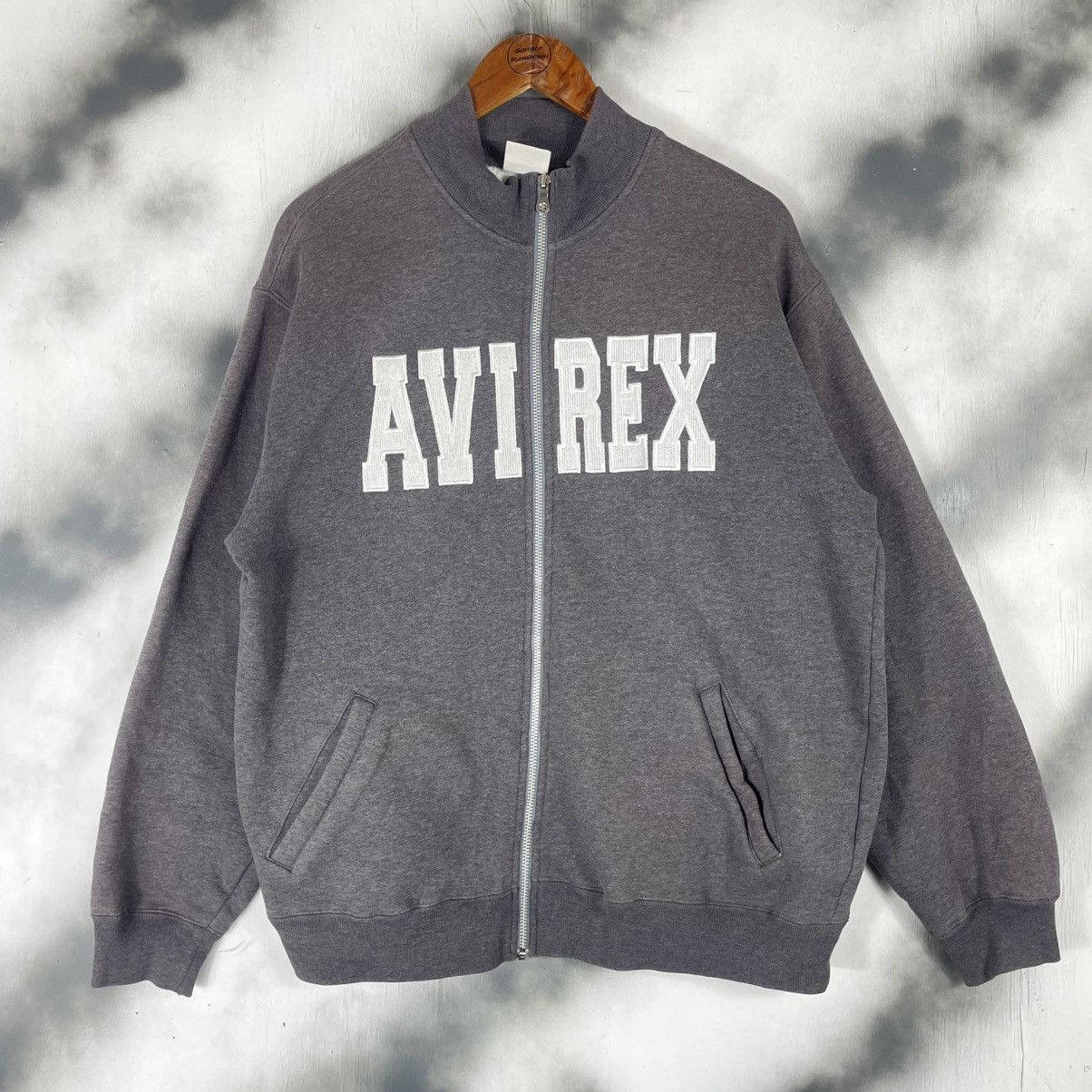 Avirex Vintage Avirex Embroided Logo Zipper Sweater Size US L / EU 52-54 / 3 - 1 Thumbnail