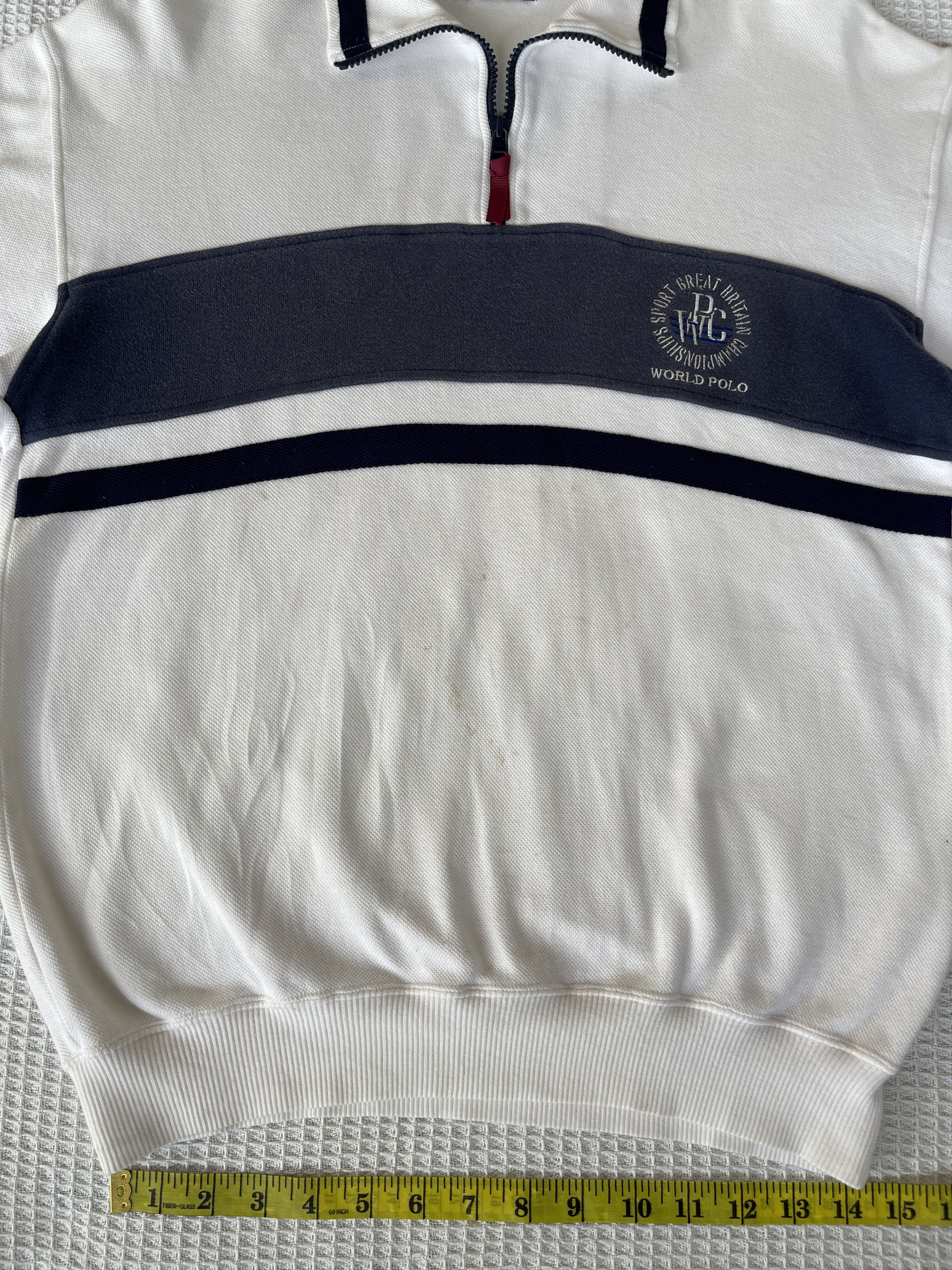 Ralph Lauren Sport Vintage 90s🔥POLO SPORT🔥Half Zip Sweatshirt long Sleeve Size US M / EU 48-50 / 2 - 15 Thumbnail