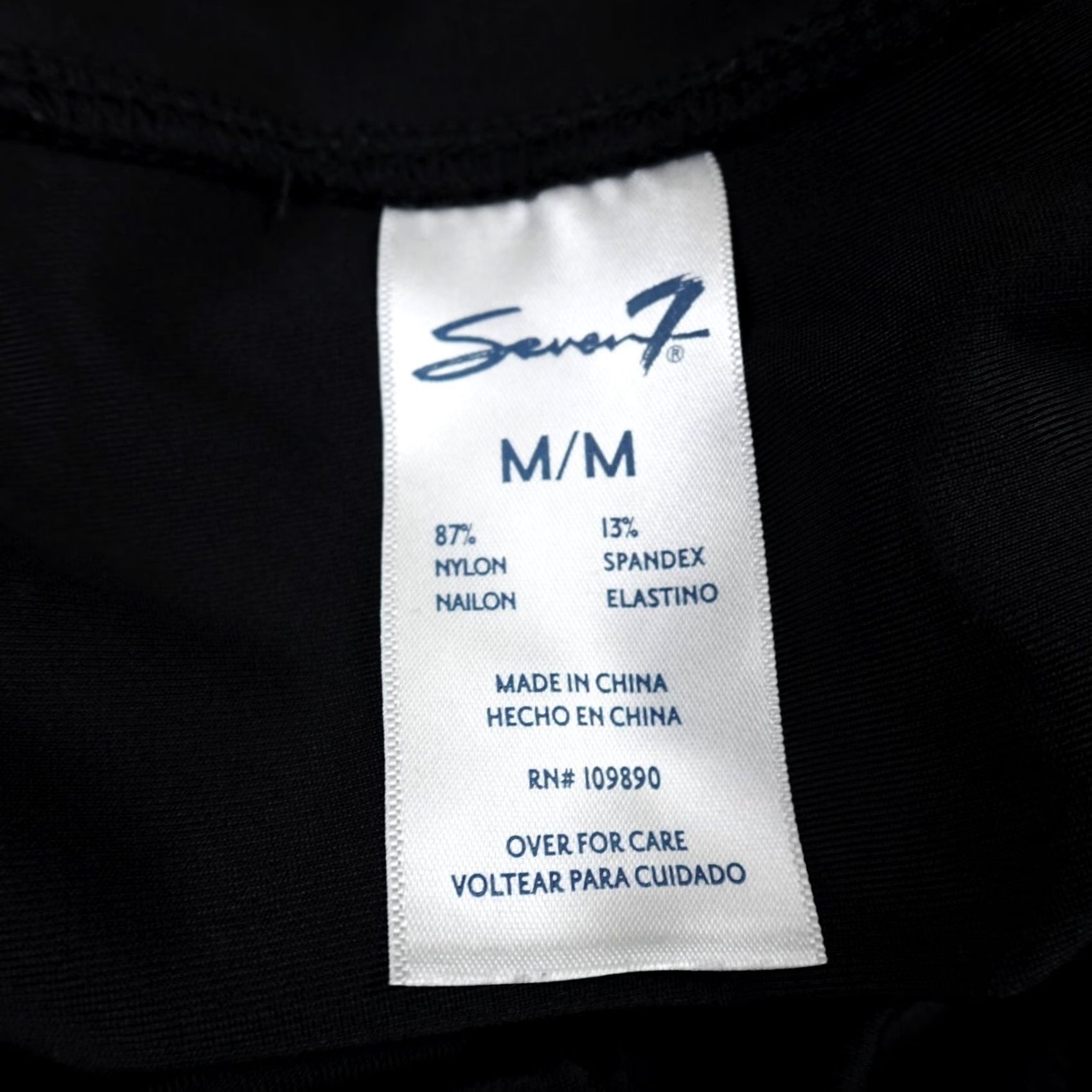 7 For All Mankind Seven 7 For All Mankind Leggings Womens M Black Faux Leather Casual Mid Rise Pull On Skinny Capri? Size 32" / US 10 / IT 46 - 7 Thumbnail