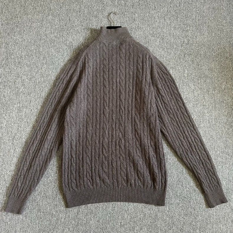 Loro Piana LORO PIANA Small cashmere semi-high neck sweater Size US XL / EU 56 / 4 - 5 Thumbnail