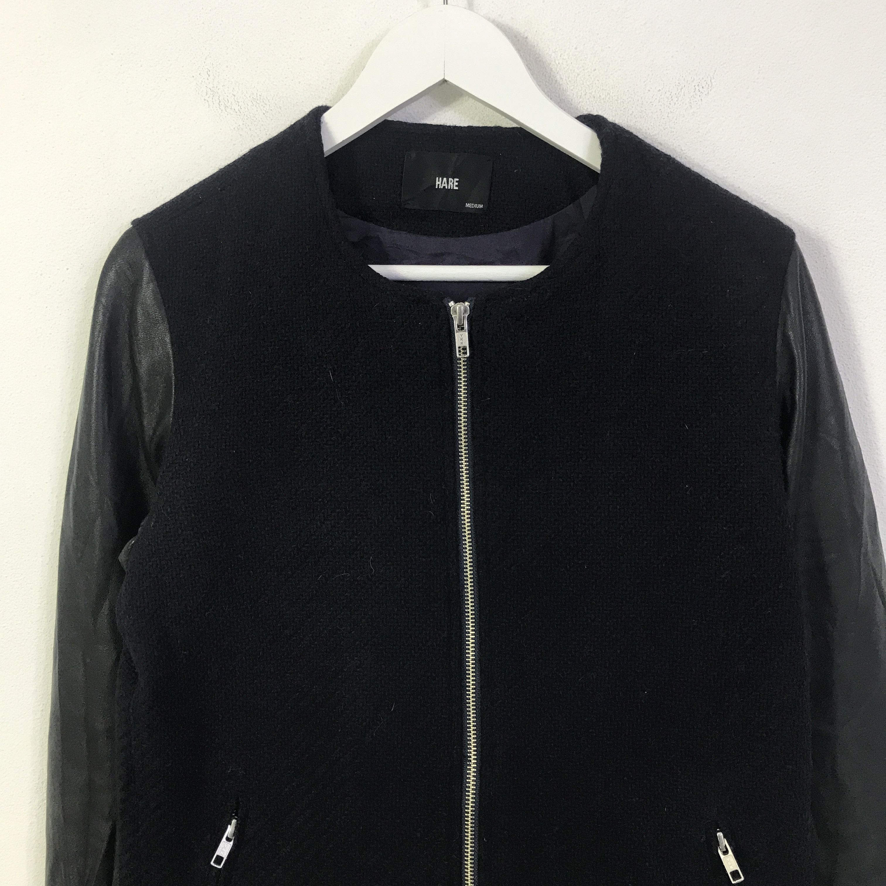HARE Vtg Hare Japan long sleeve leather jacket K94B18 Size US M / EU 48-50 / 2 - 2 Thumbnail