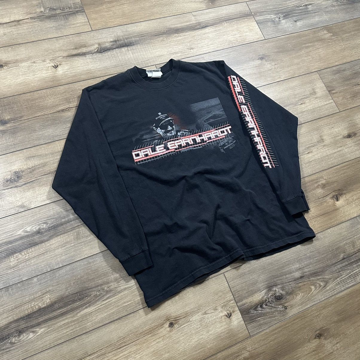 Winners Circle Vintage 90s NASCAR Dale Earnhardt Long Sleeve Racing Shirt Size US XL / EU 56 / 4 - 2 Thumbnail